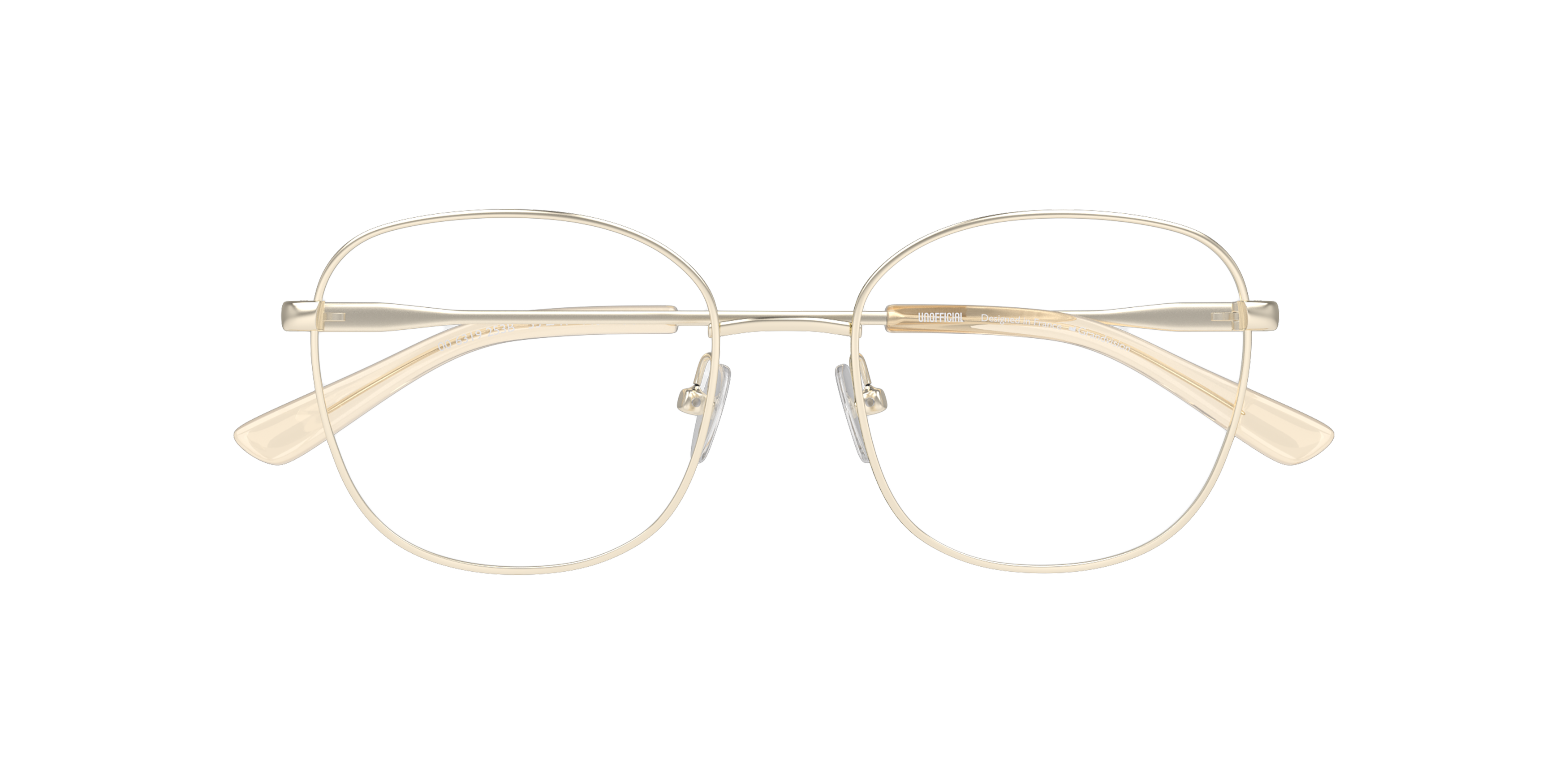 Folded Unofficial UNOF0209 (BD00) Glasses Transparent / Black