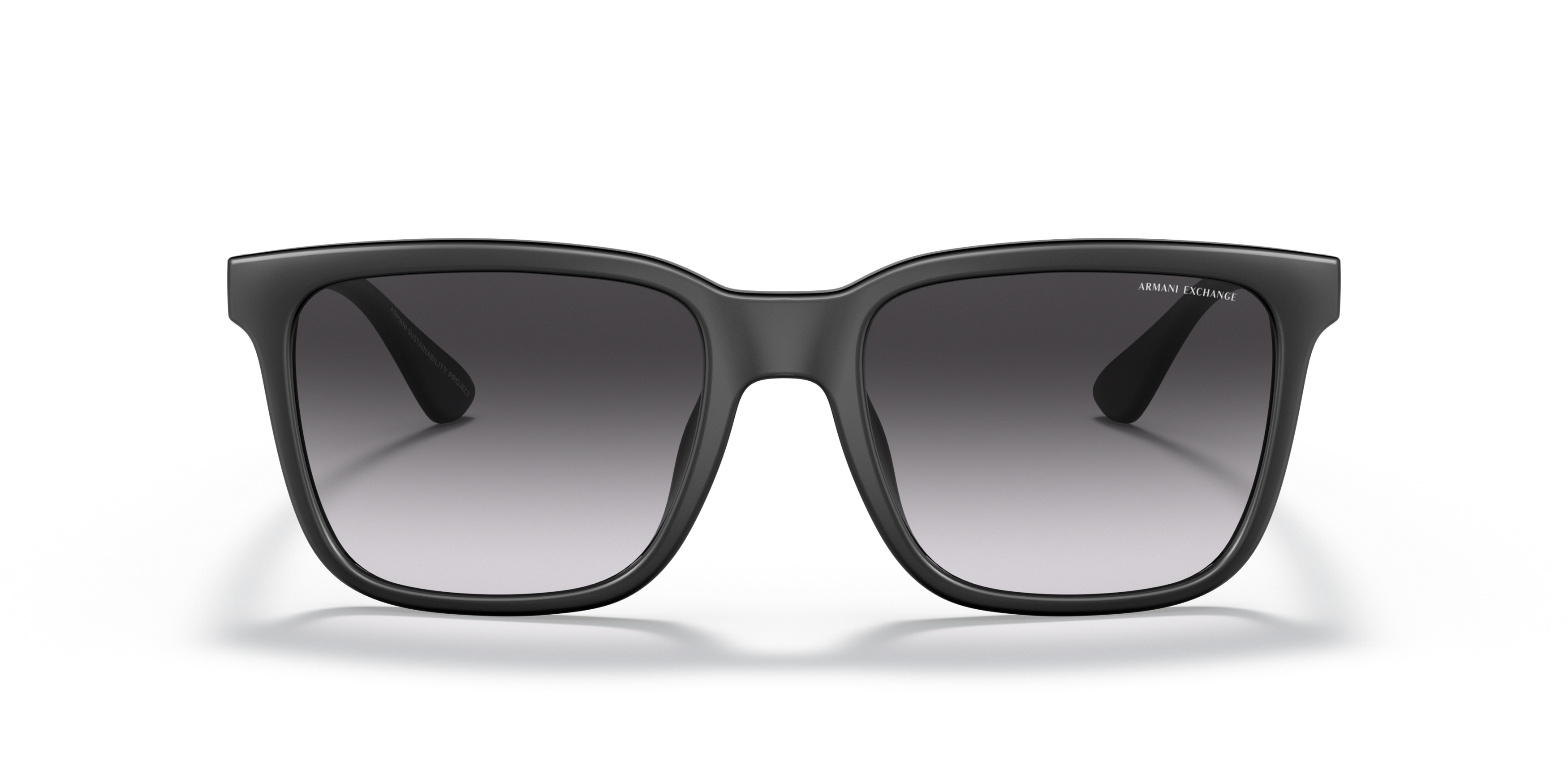 Front Armani Exchange AX 4112SU Sunglasses Grey / Black
