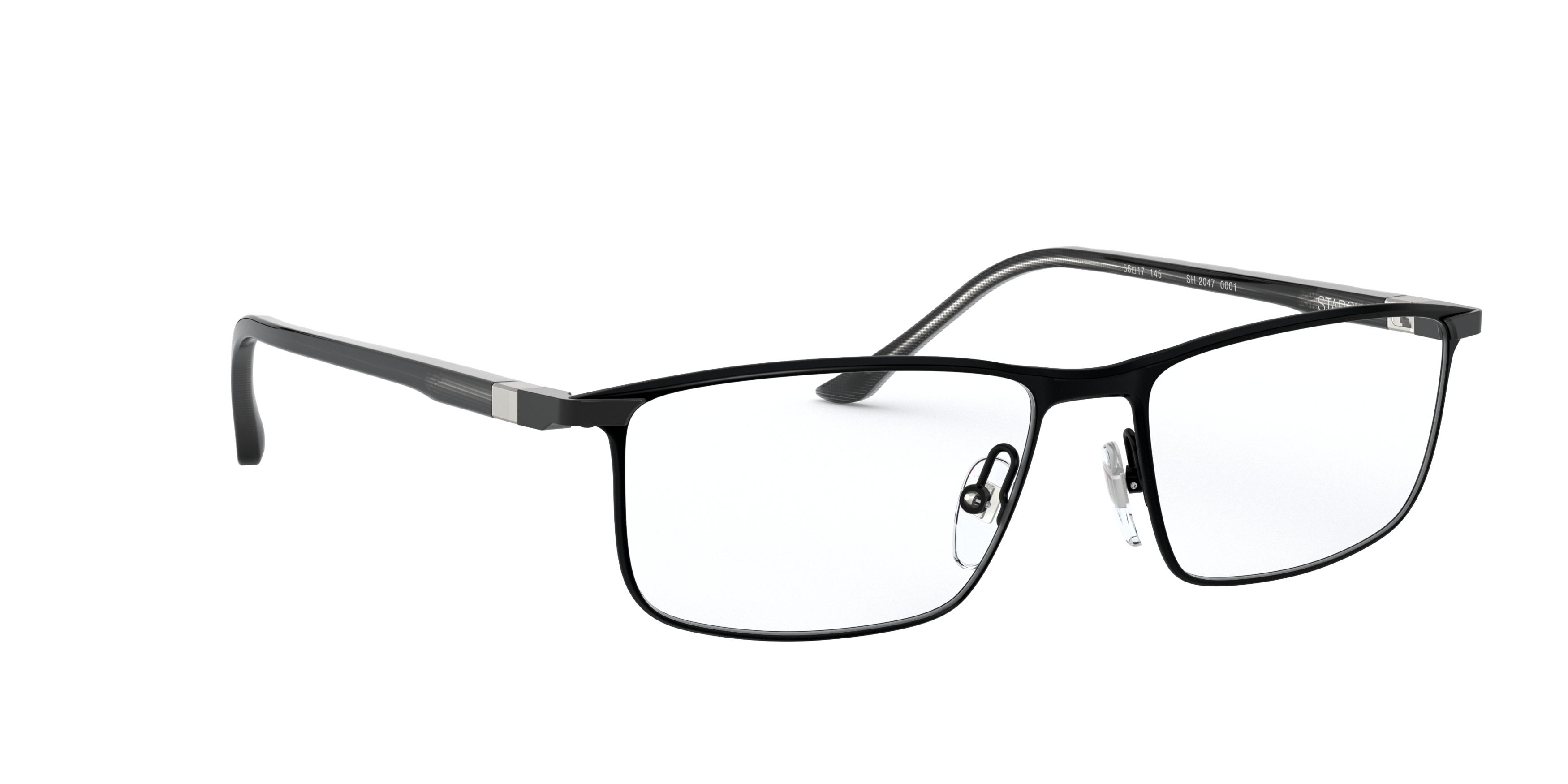 Angle_Right01 Starck SH 2047 (Large) (0001) Glasses Transparent / Black