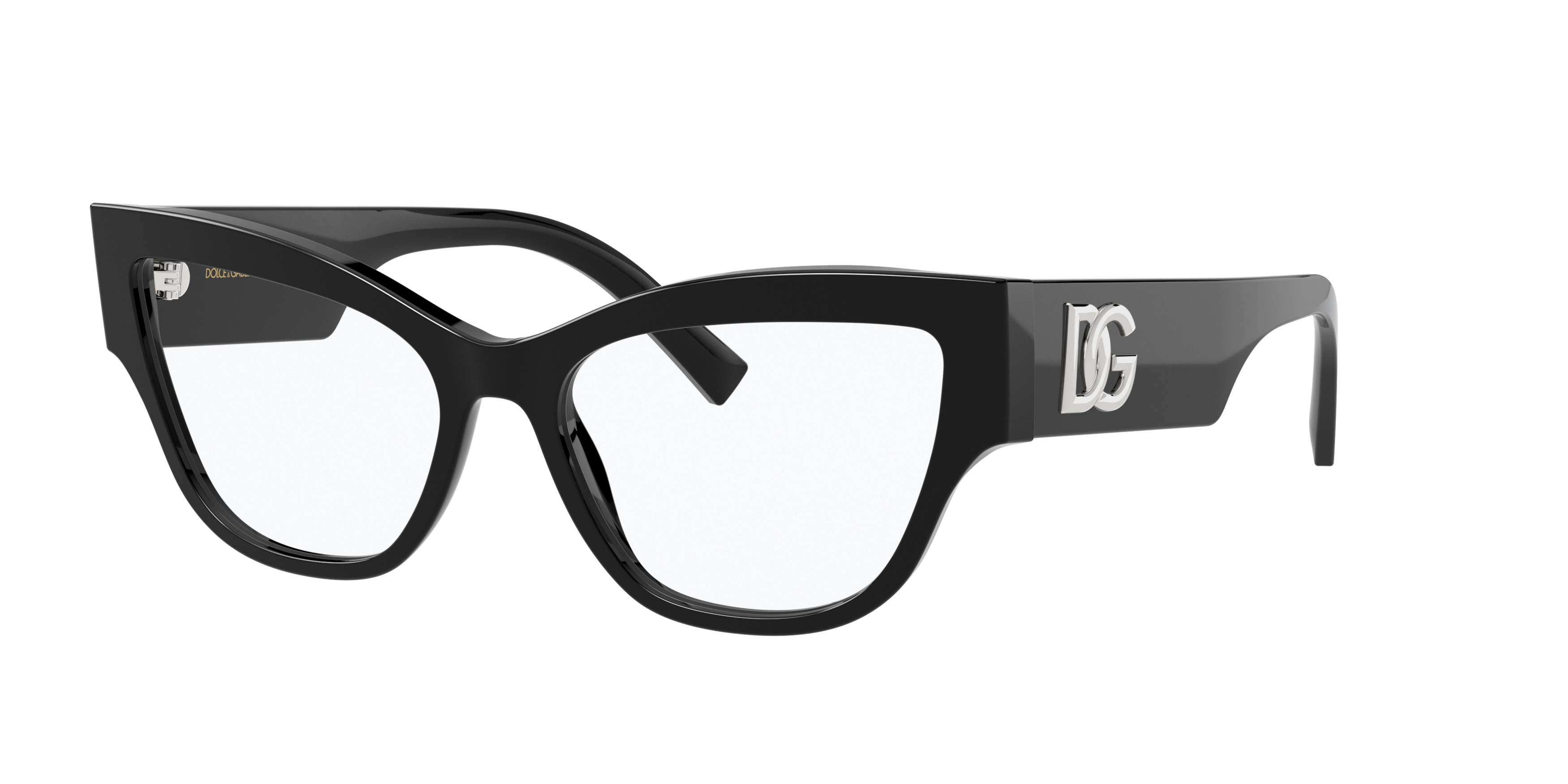 Angle_Left01 Dolce & Gabbana DG 3378 Glasses Transparent / Black