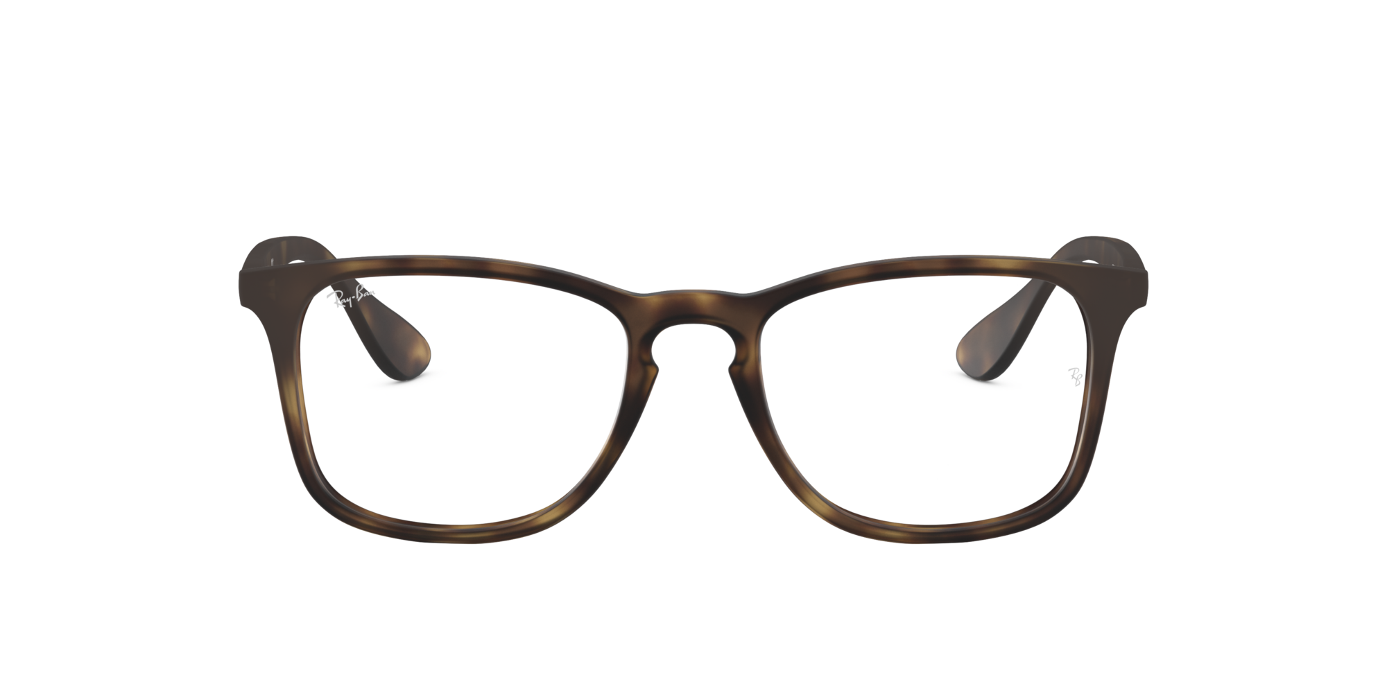 Front Ray-Ban RX 7074 Glasses Transparent / Havana