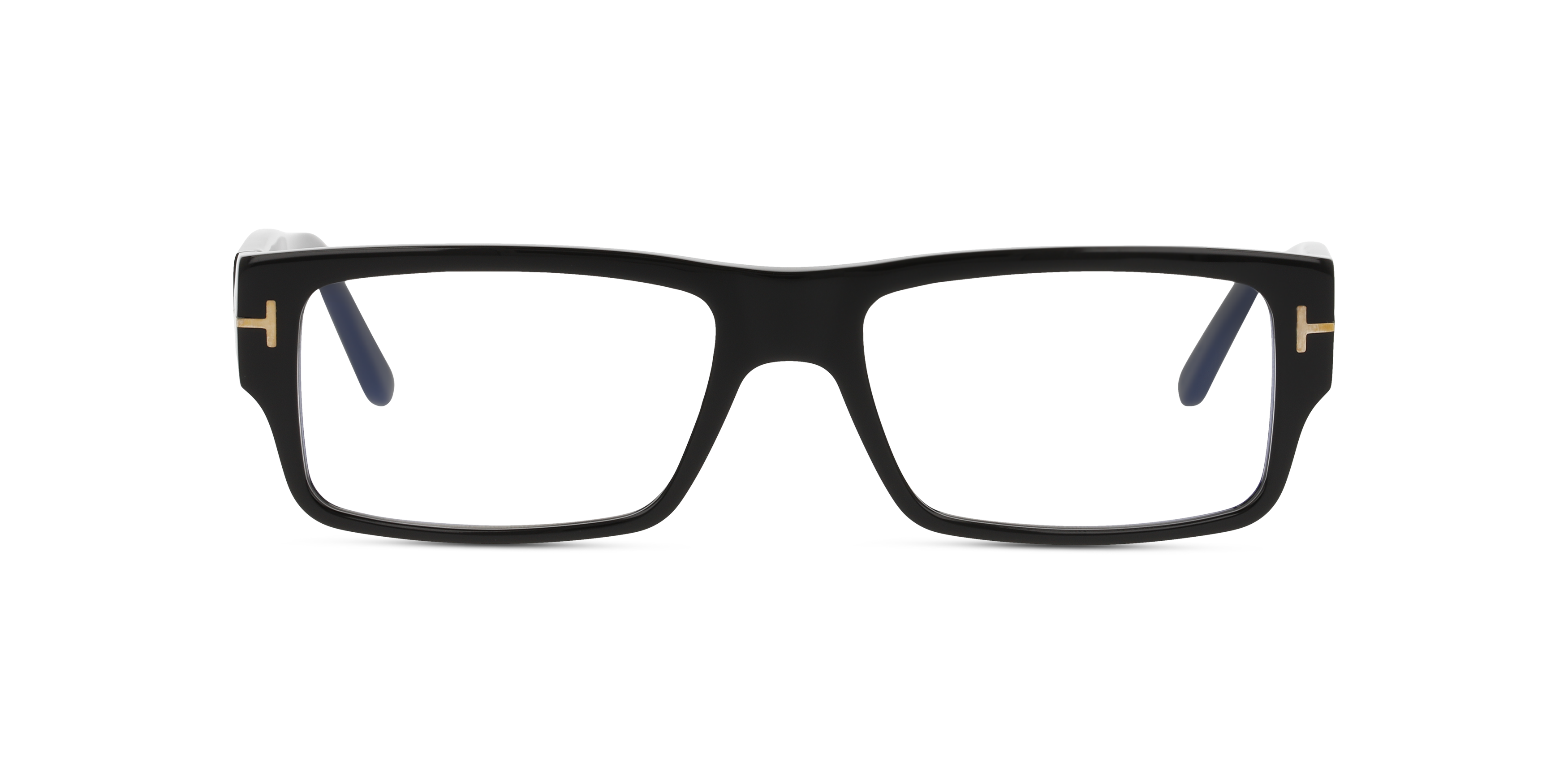 Front Tom Ford FT 5835-B (001) Glasses Transparent / Black