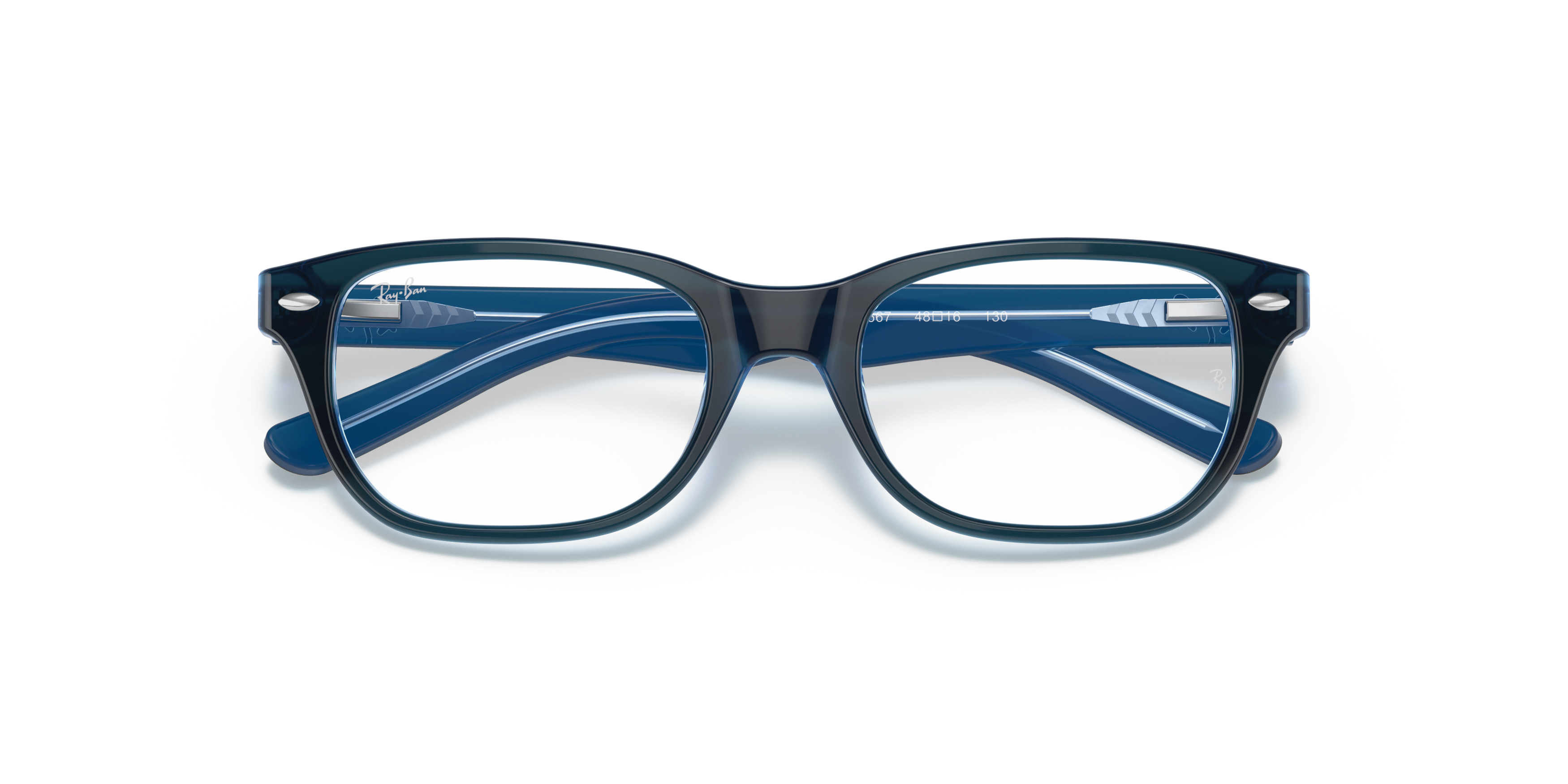 Folded Ray-Ban Juniors RY 1555 (3667) Children's Glasses Transparent / Blue
