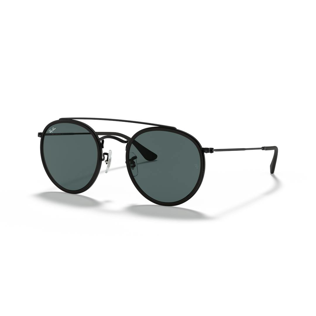 Ray-Ban 3647n RB3647N Lunettes de Soleil - Panthos Noir - Possibilité de verres correcteurs - Adapta