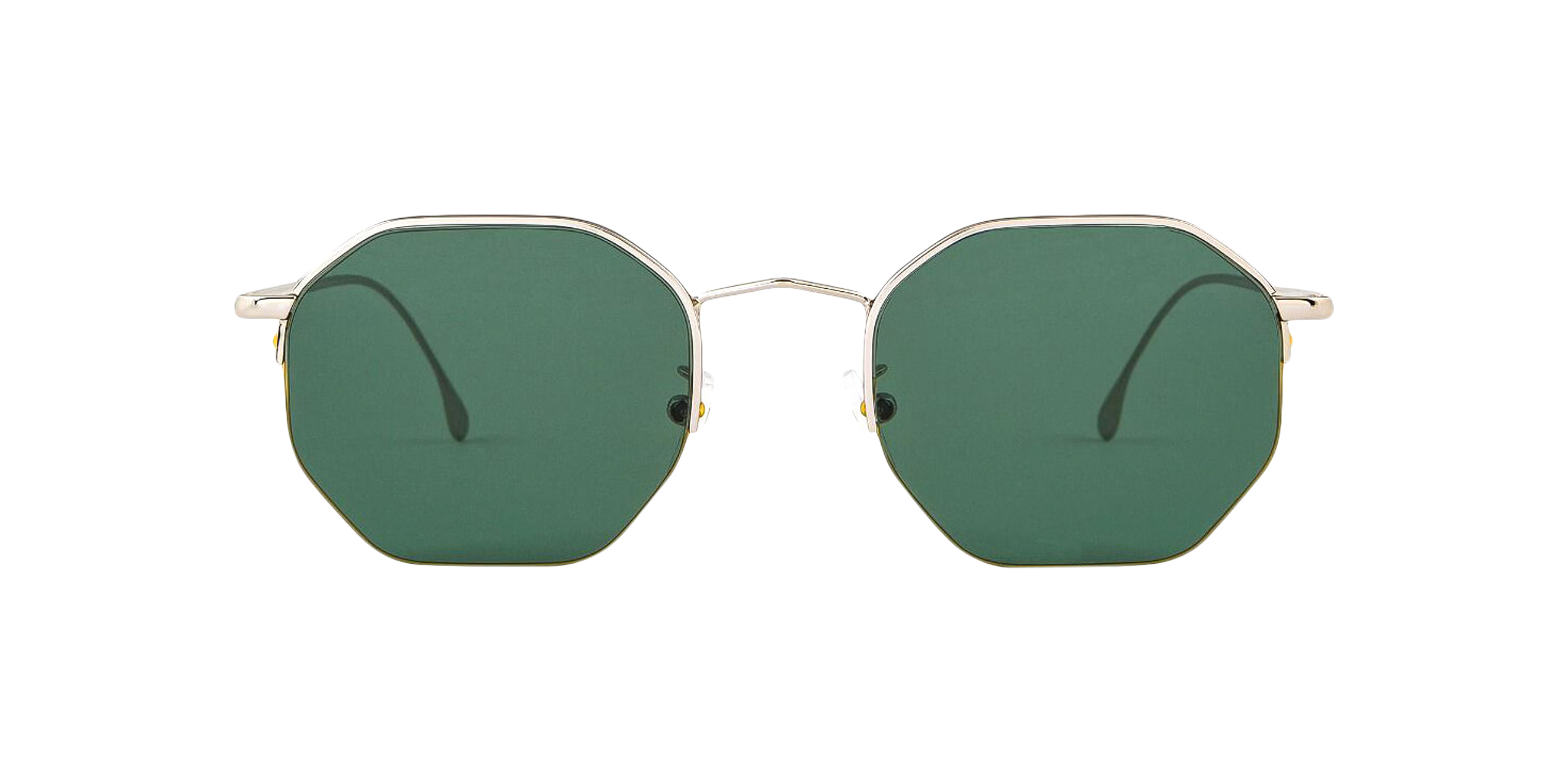 Front Paul Smith Brompton PS SP018 (001) Sunglasses Green / Silver