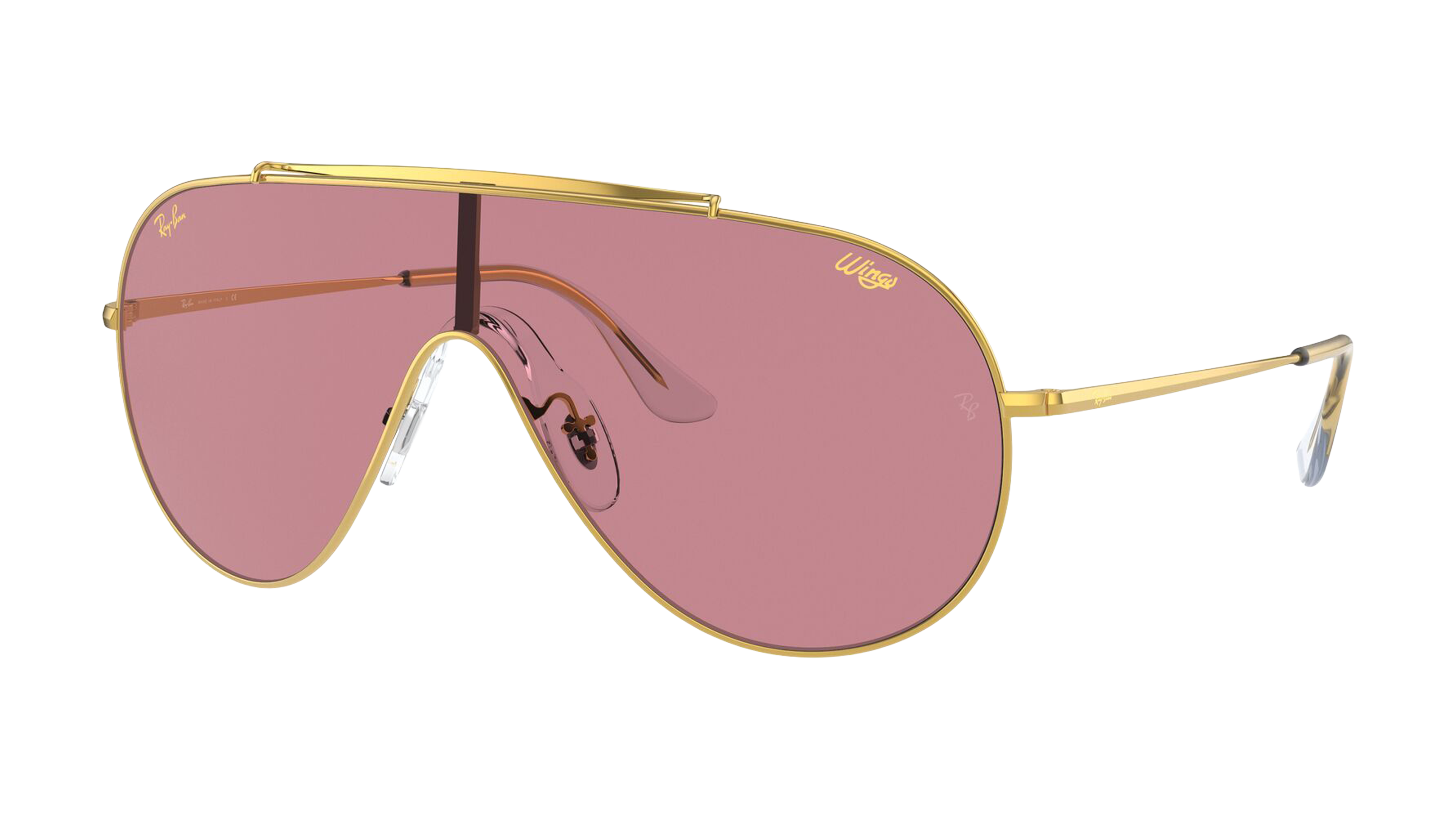 Angle_Left01 Ray-Ban Wings Legend Gold RB3597 919684 Roze / Goud