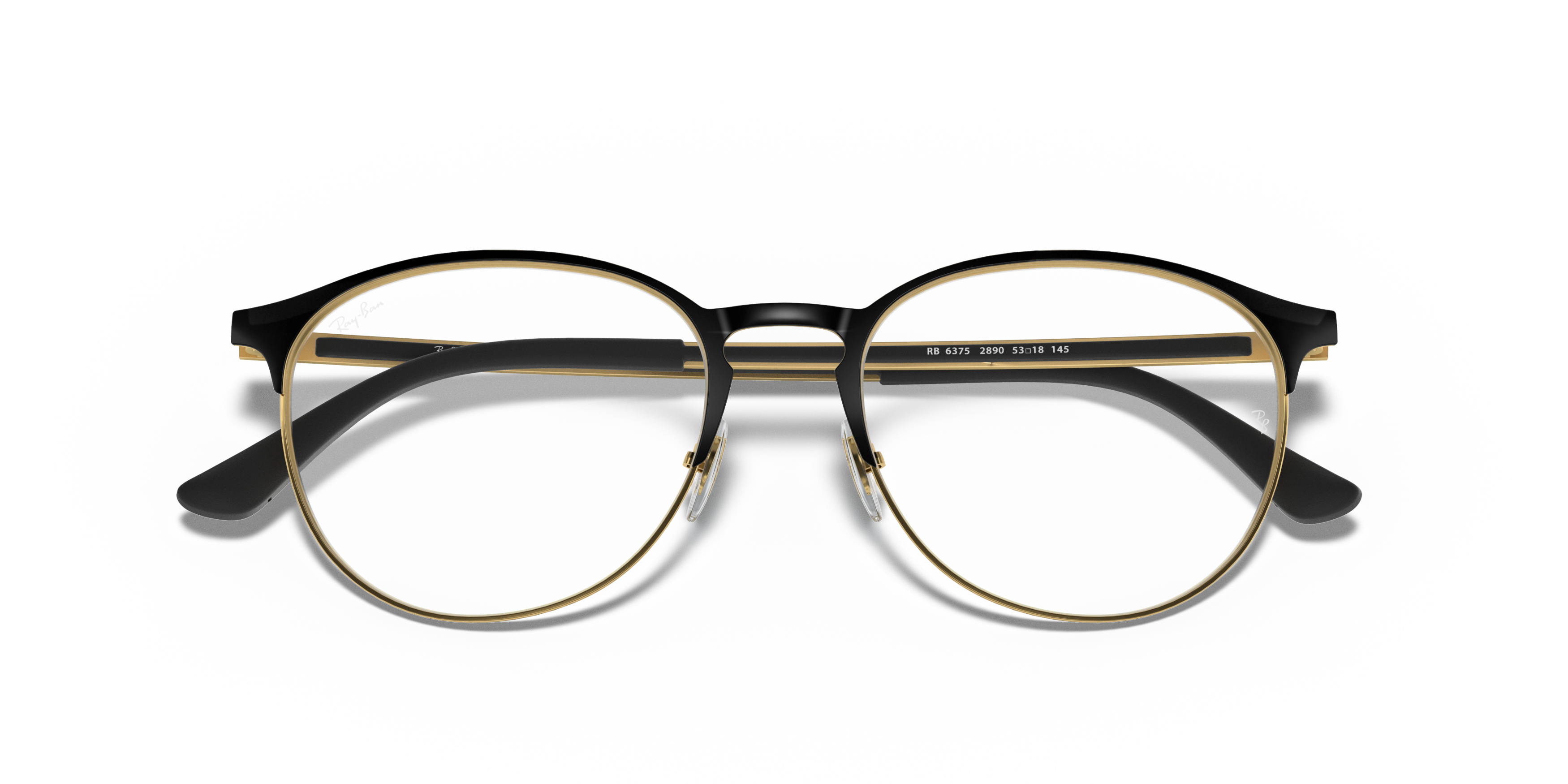 Folded Ray-Ban RX 6375 Glasses Transparent / Black
