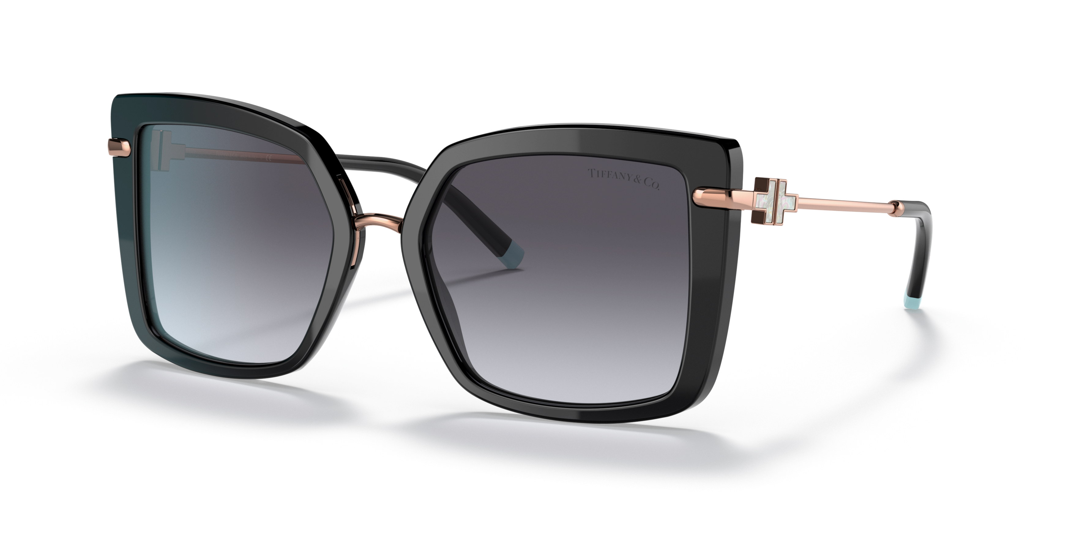 Angle_Left01 Tiffany & Co TF 4185 Sunglasses Grey / Black