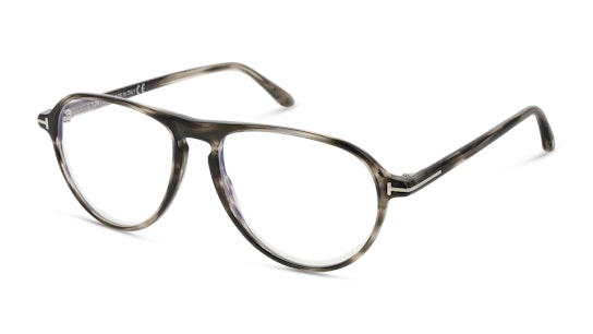 Tom Ford FT5869-B (020) Glasses Transparent / Havana, Grey