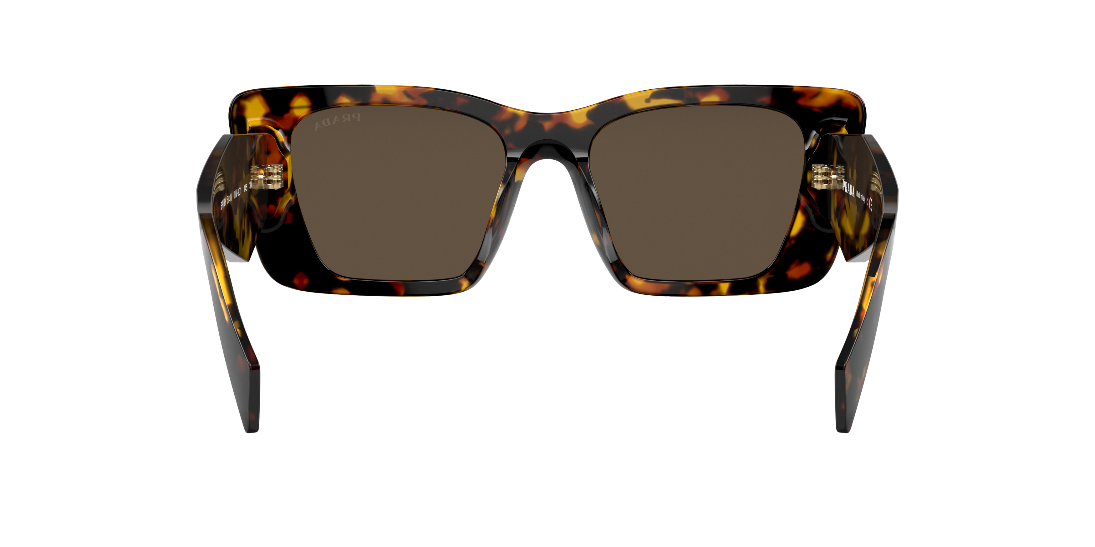 Detail02 Prada PR 08YS (01V8C1) Sunglasses Brown / Havana