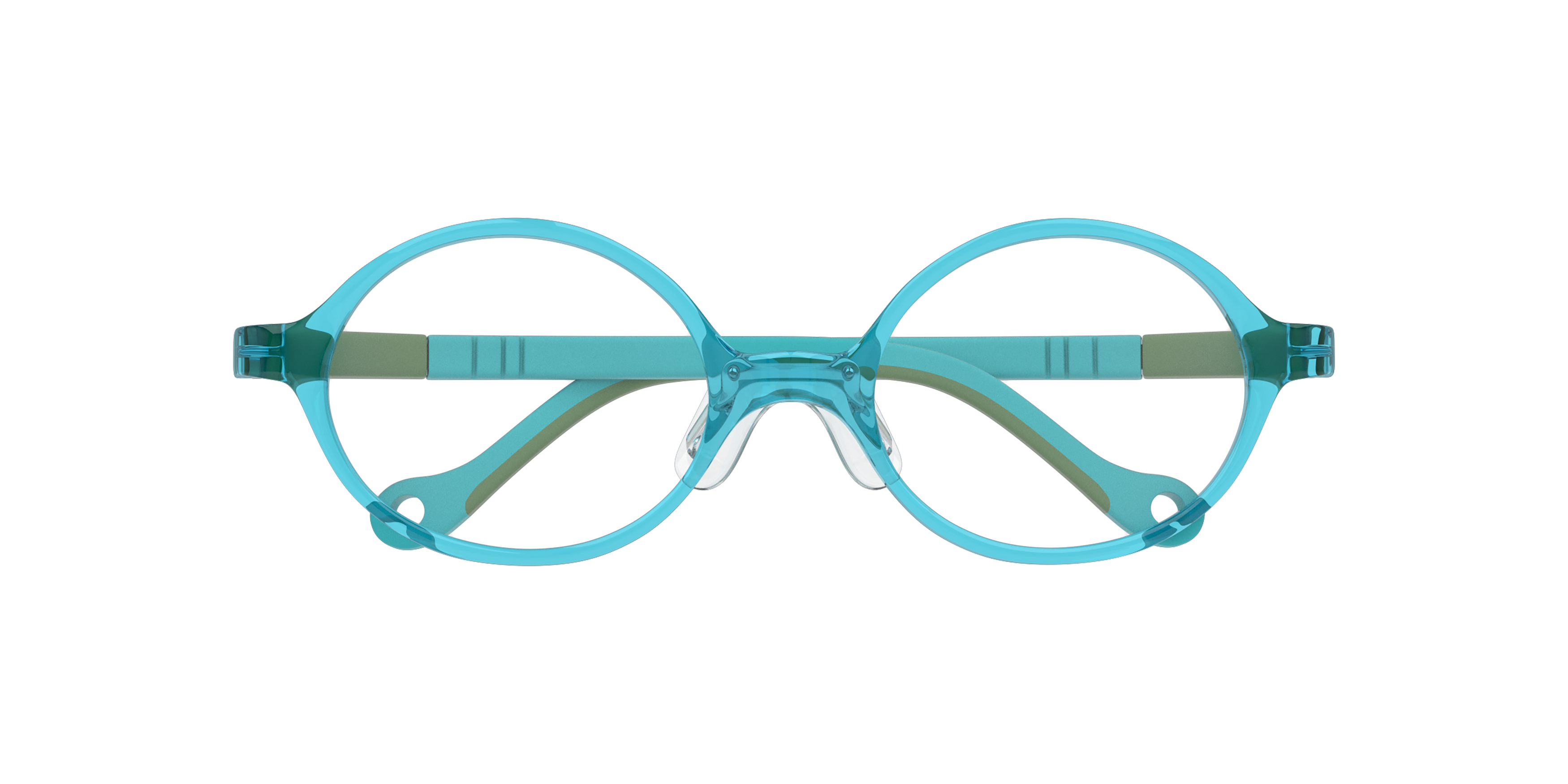 Folded Vision Express POO02 Children's Glasses Transparent / Green