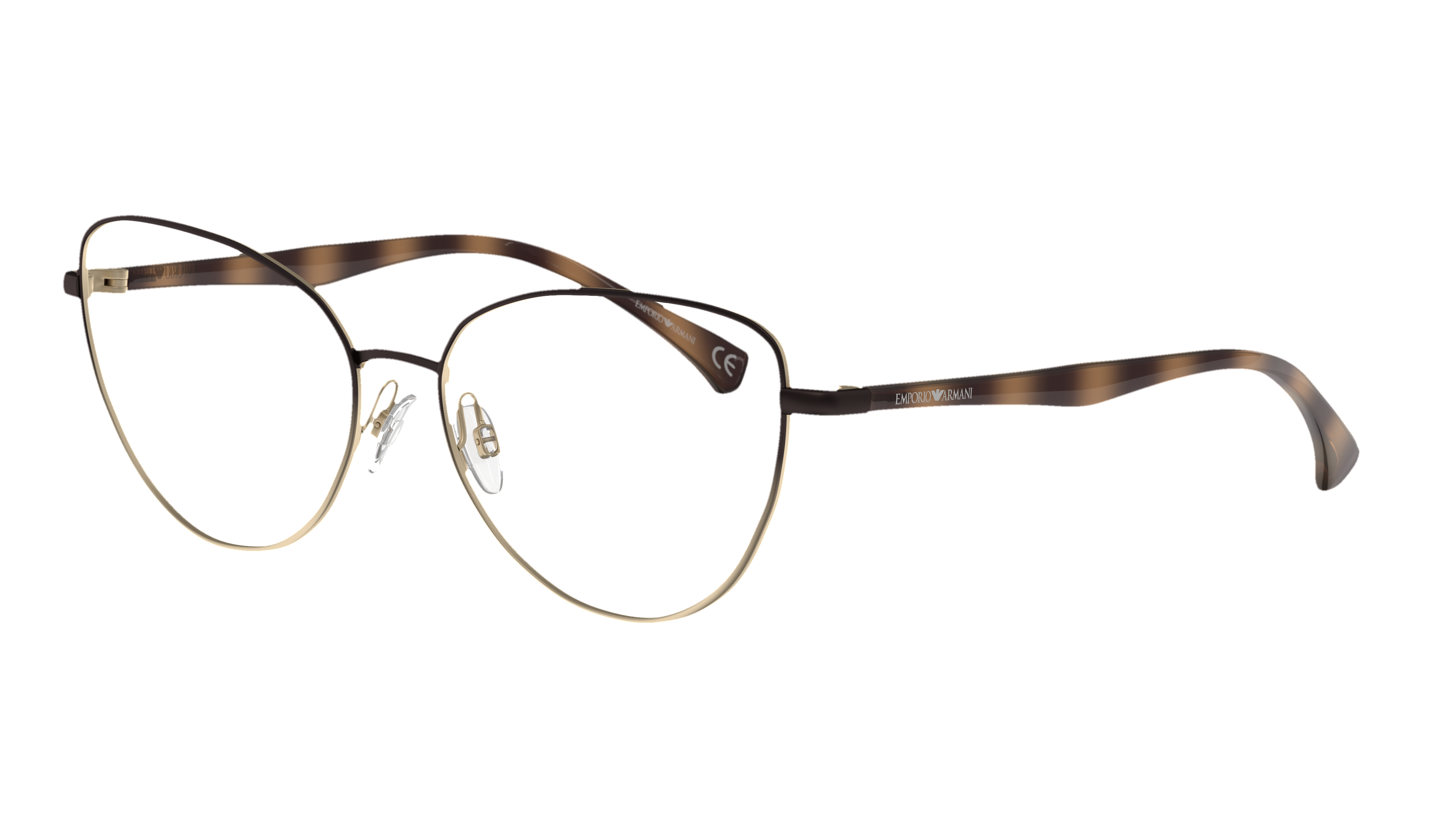 Angle_Left01 Emporio Armani EA 1104 (3318) Glasses Transparent / Bronze