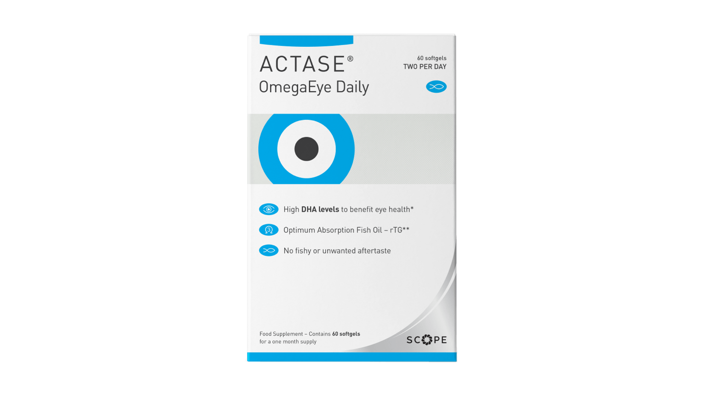 Front Actase Actase OmegaEye Daily Capsules Capsules 60 x capsules