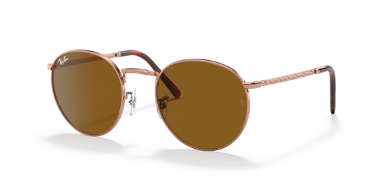 Ray-Ban New Round RB3637 920233 Bruin / Roze, Goud