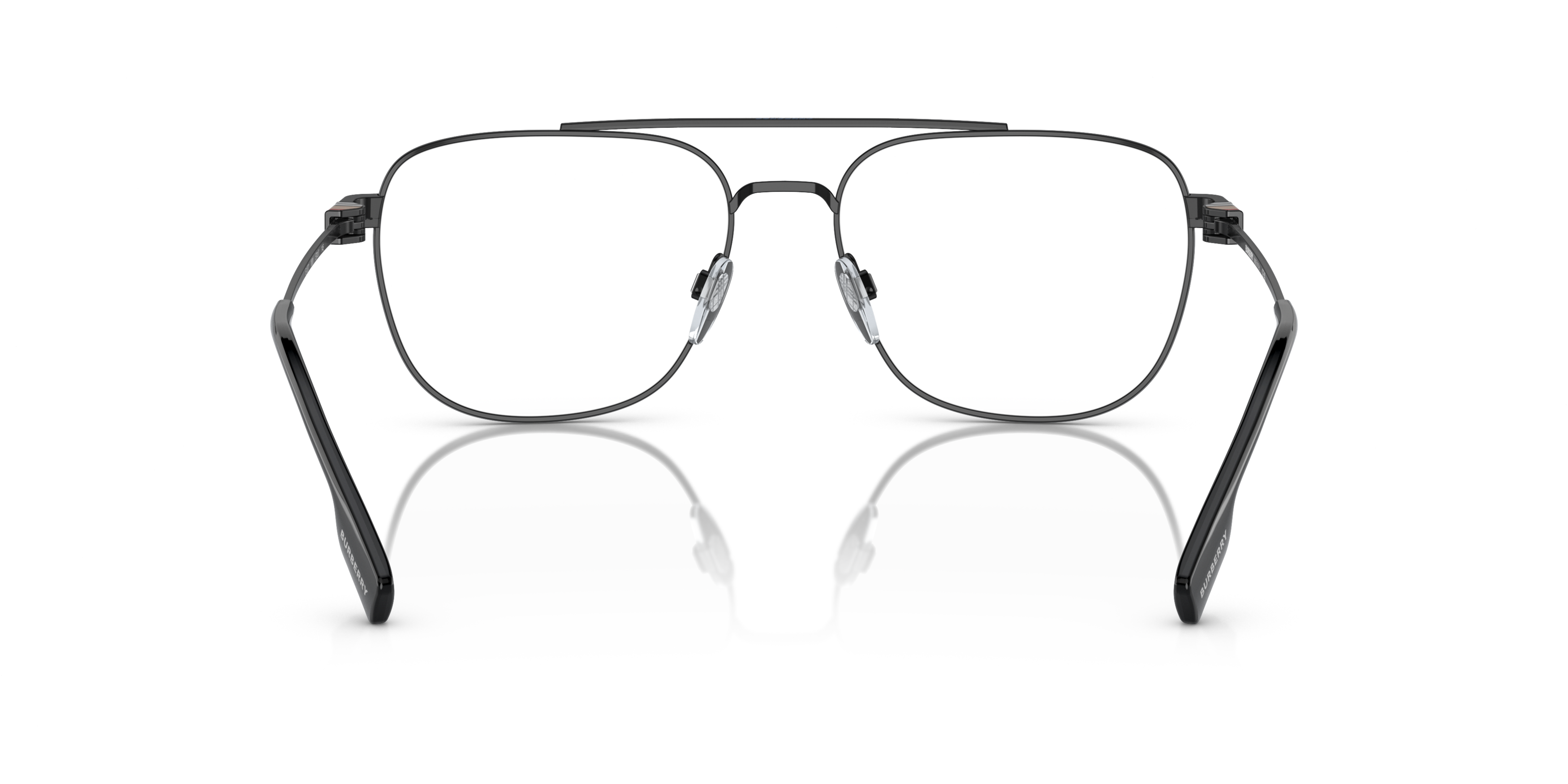 Detail02 Burberry BE 1377 Glasses Transparent / Black