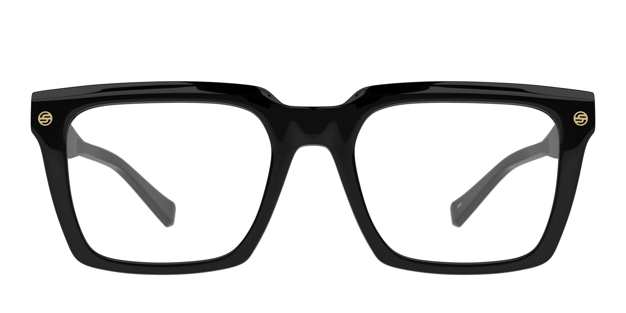 Front Unofficial UO2159 (001) Glasses Transparent / Black