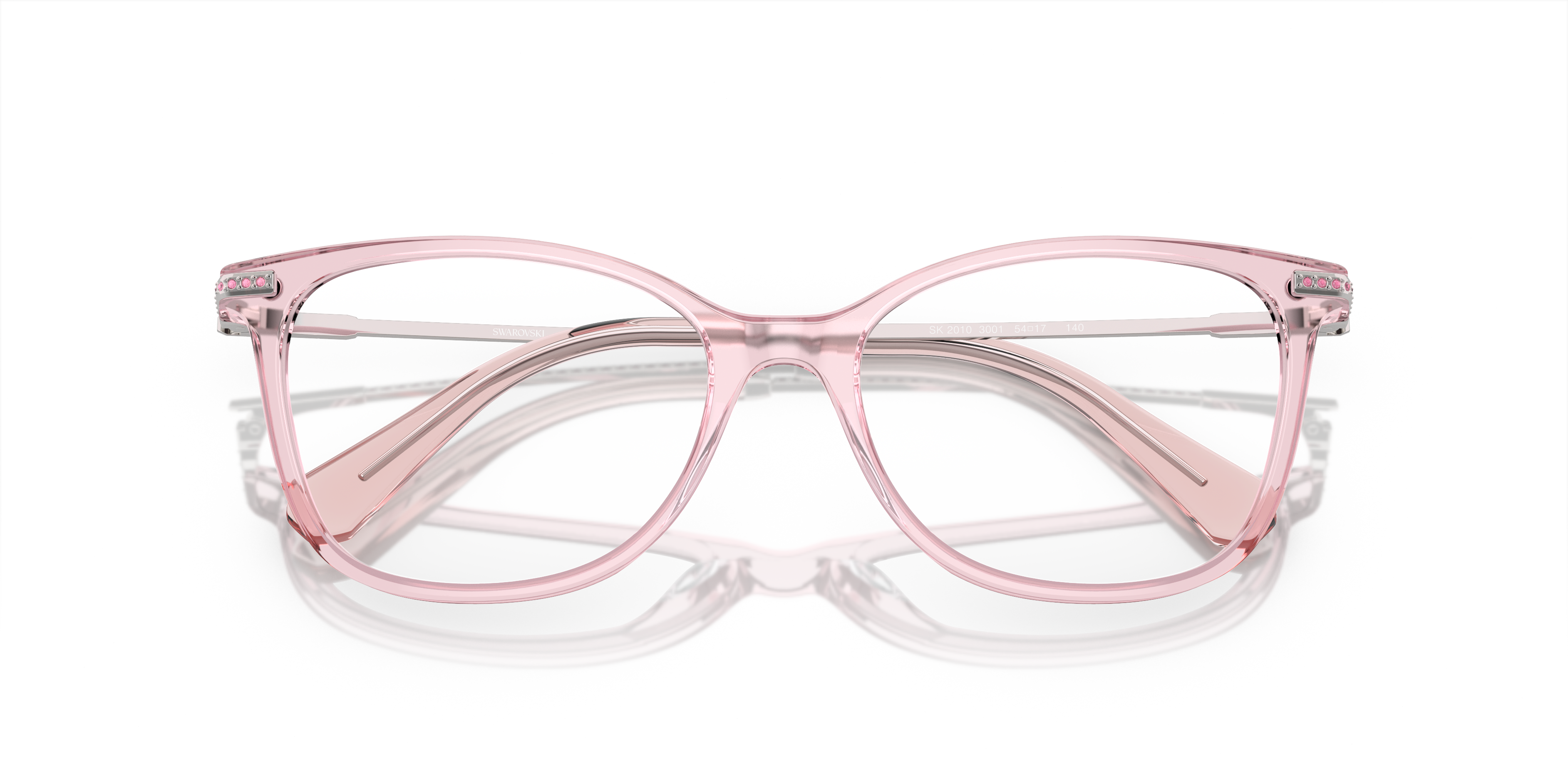 Folded Swarovski SK 2010 Glasses Transparent / Tortoise Shell