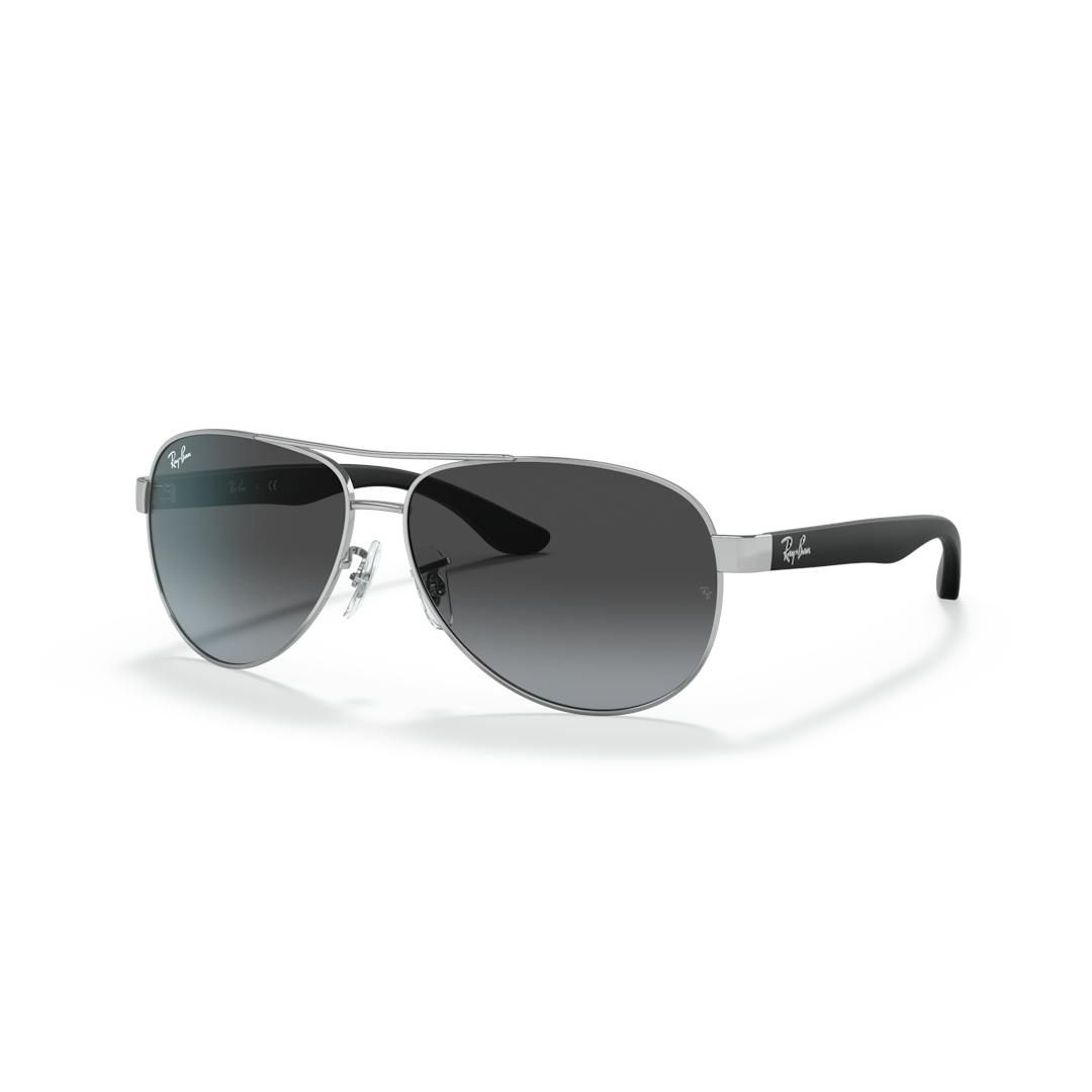 Ray-Ban Aviator RB3457 Lunettes de Soleil Homme - Argent - Possibilité de verres correcteurs - Adapt