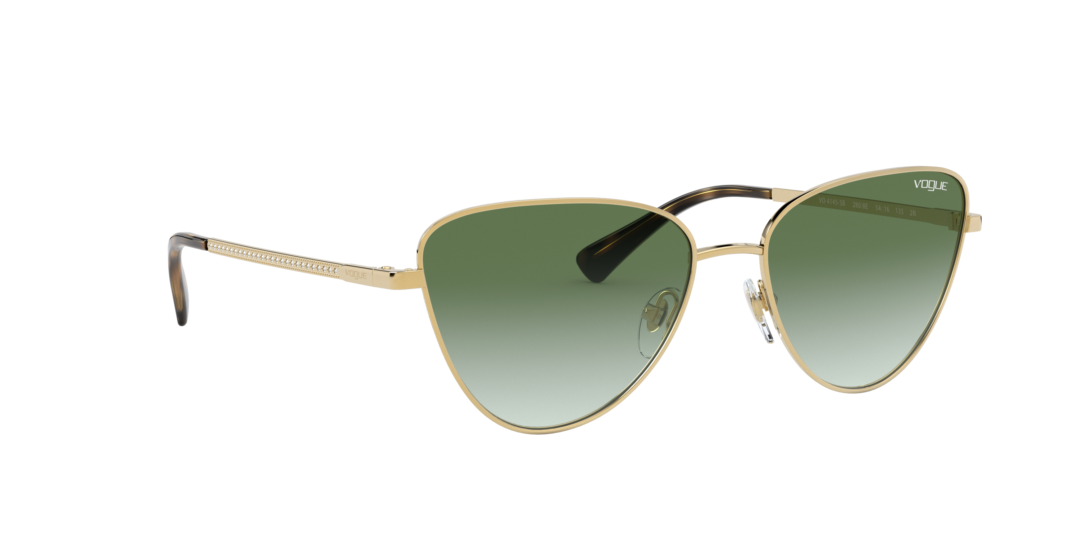 Angle_Right01 Vogue VO 4145SB (280/8E) Sunglasses Green / Gold