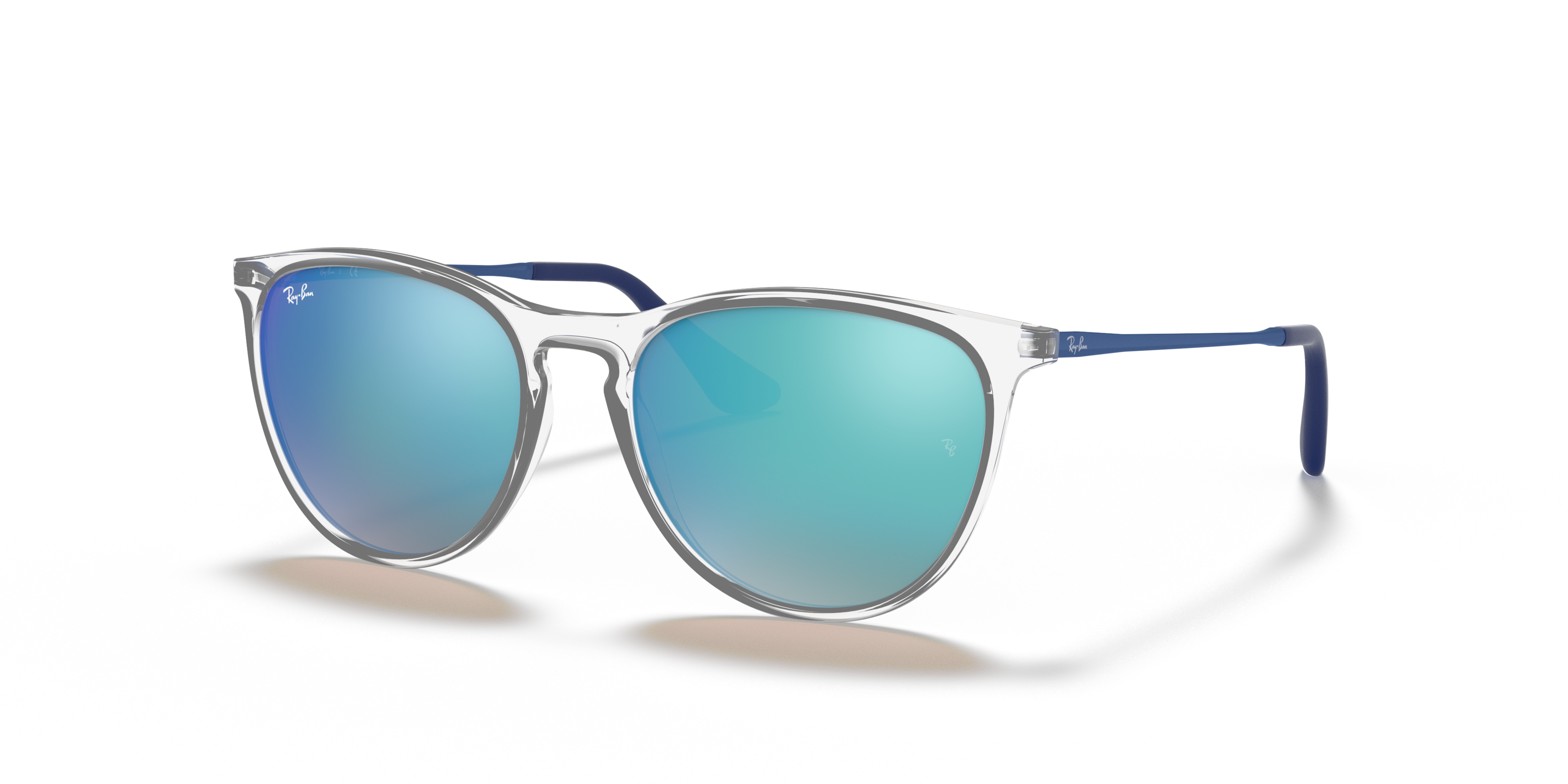 Angle_Left01 Ray-Ban Junior Erika RB9060S 7029B7 Bruin / Wit