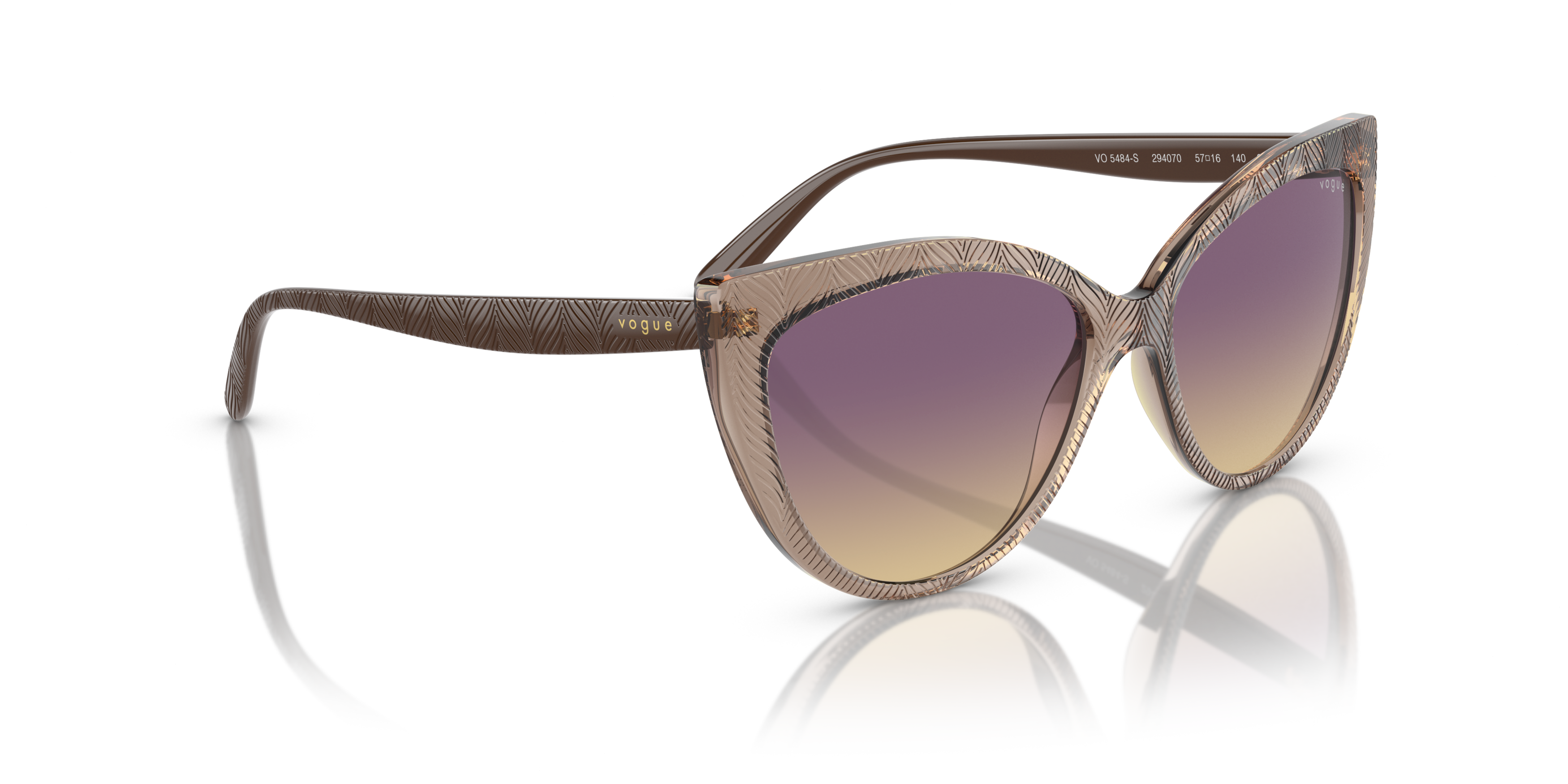 Angle_Right01 Vogue VO 5484S Sunglasses Violet / Brown