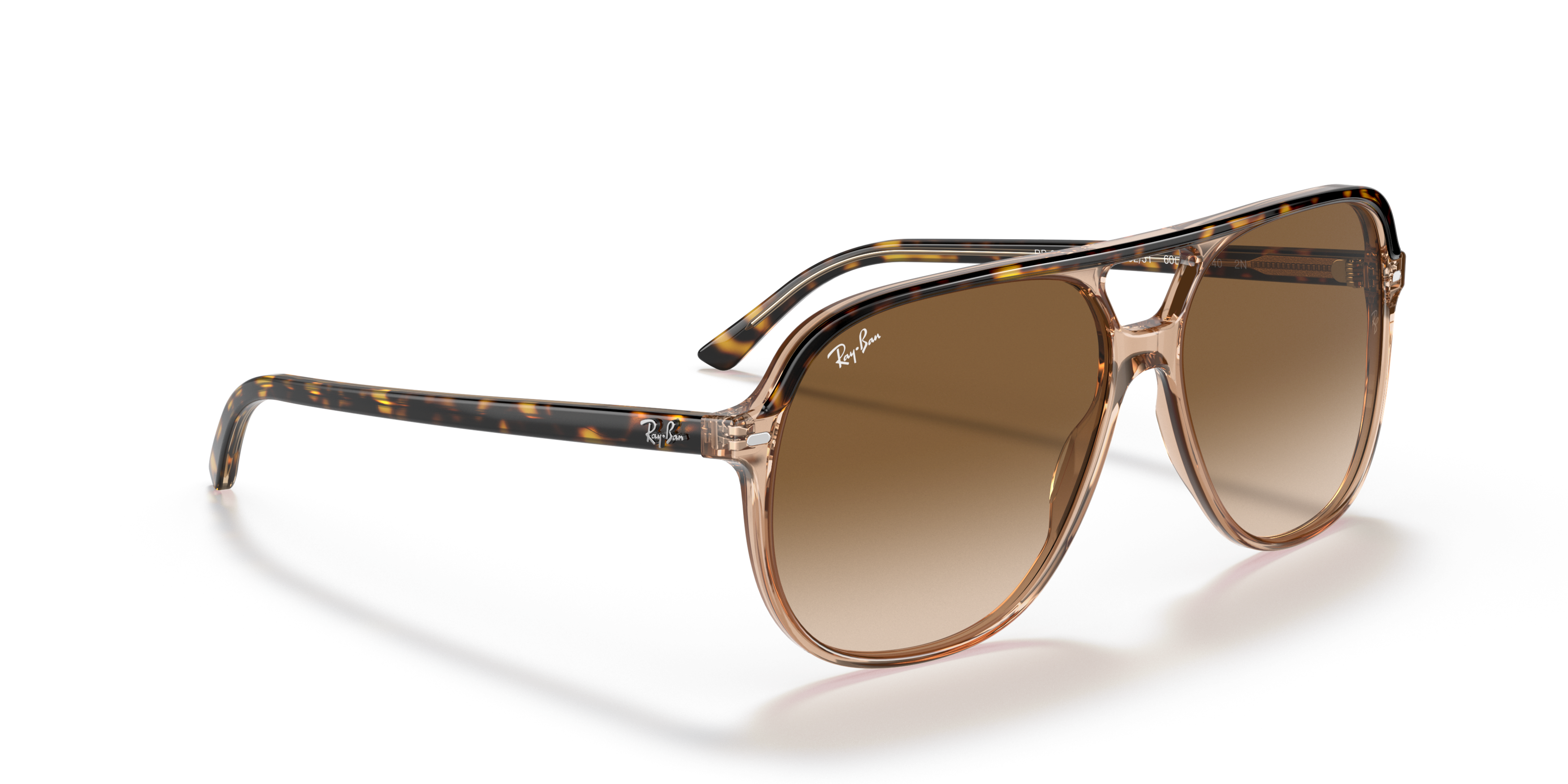 Angle_Right01 Ray-Ban RB 2198 (129251) Sunglasses Brown / Transparent, Havana