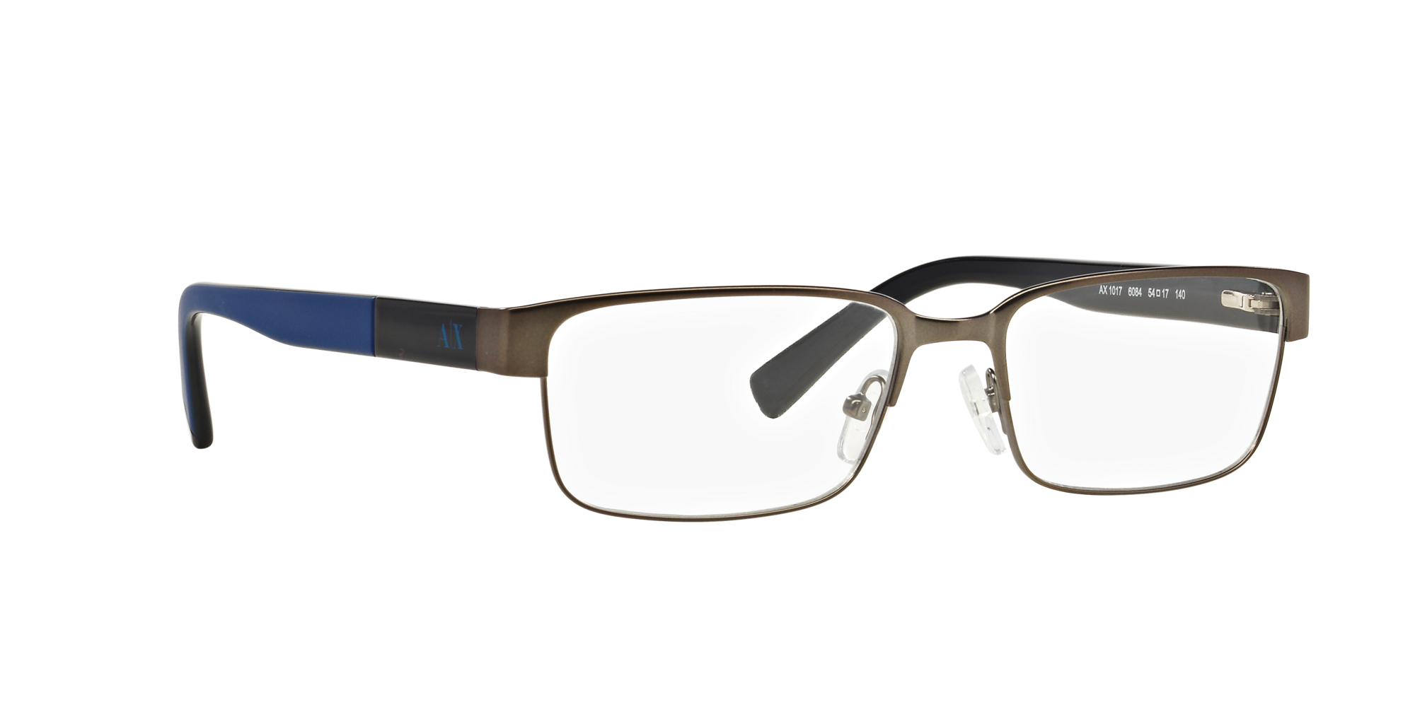 Angle_Right01 Armani Exchange AX 1017 Glasses Transparent / Grey