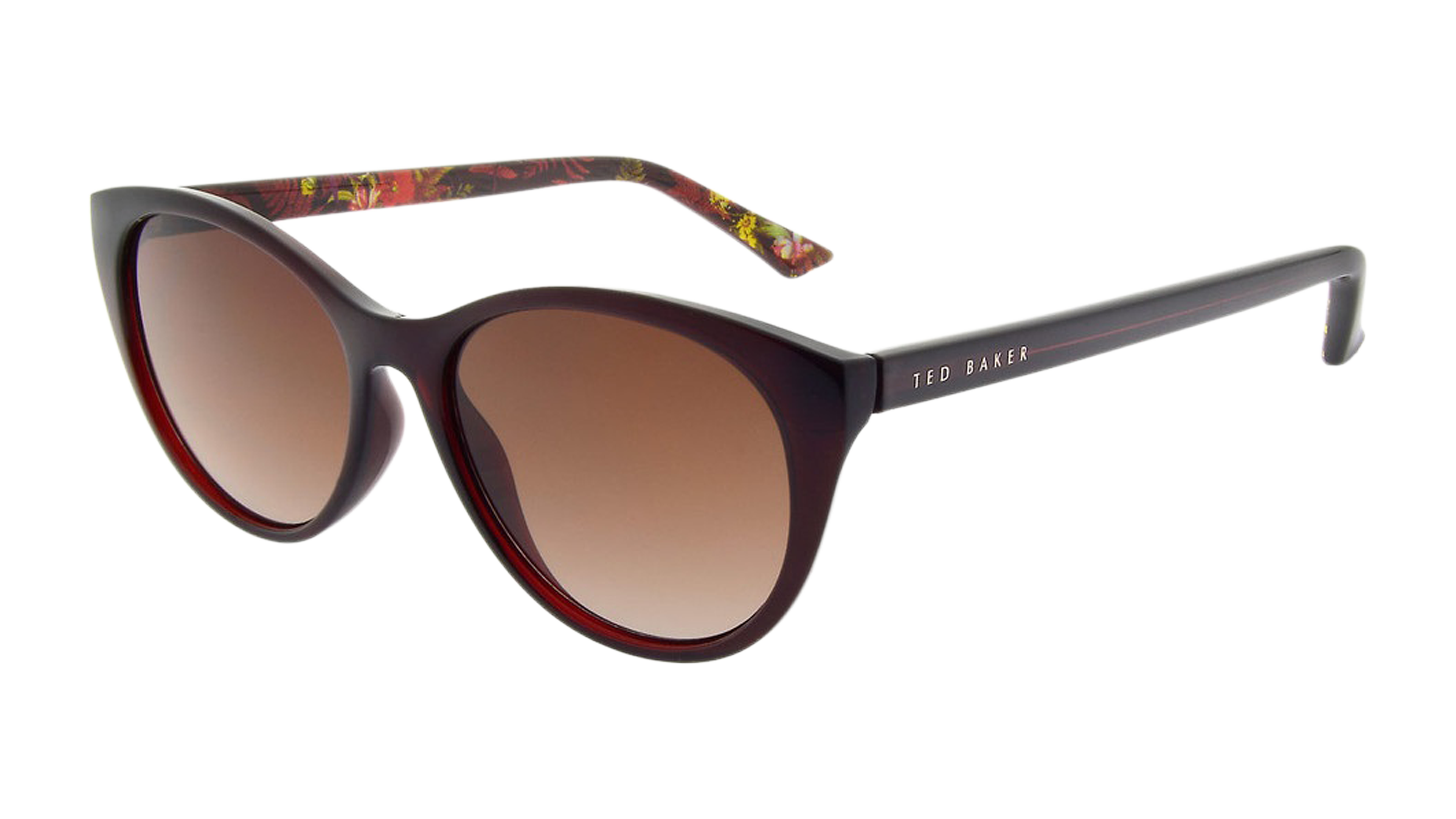 Angle_Left01 Ted Baker Lisbet TB 1583 (253) Sunglasses Brown / Red