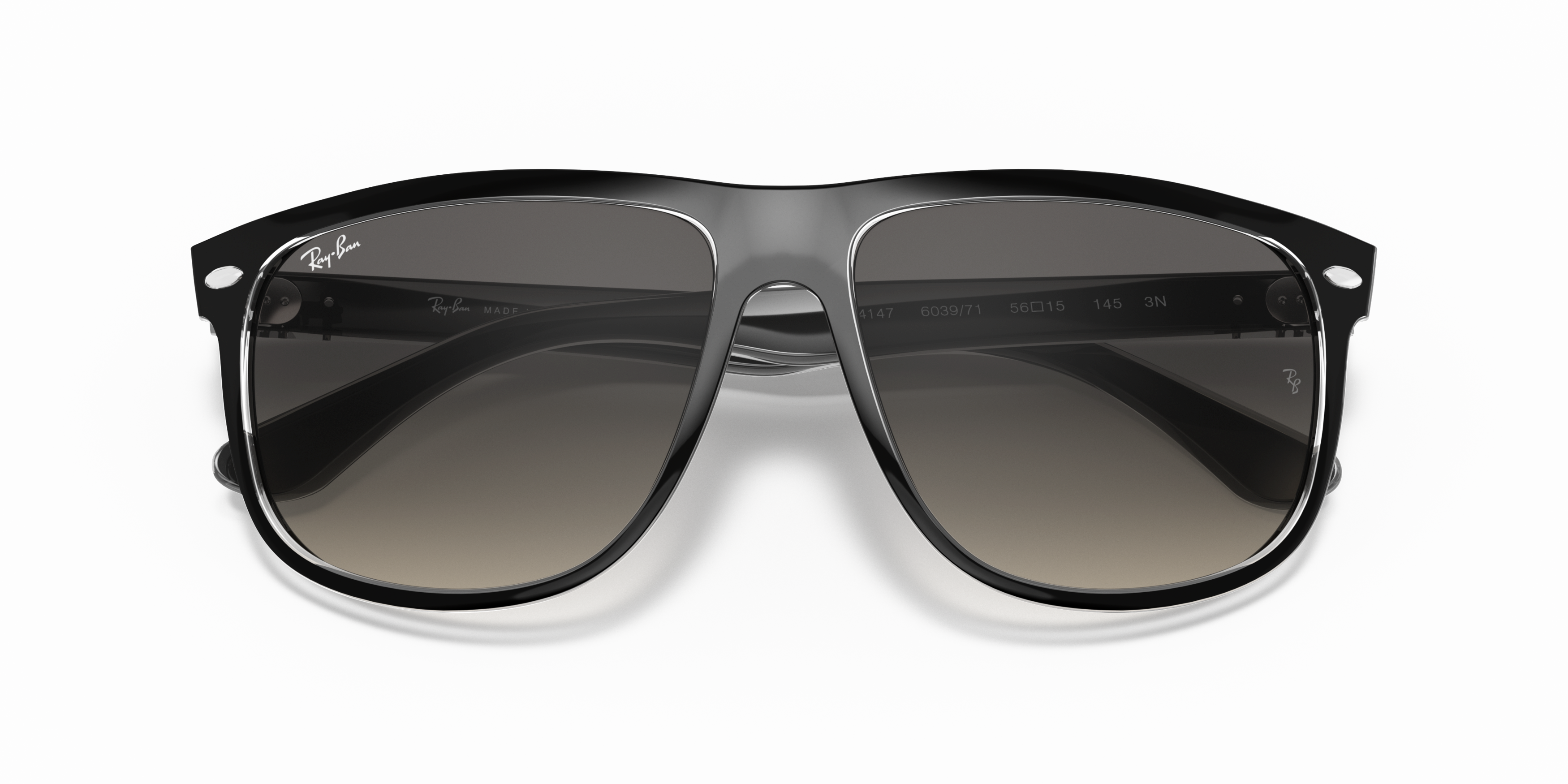 Folded Ray-Ban Boyfriend RB 4147 (603971) Sunglasses Grey / Black