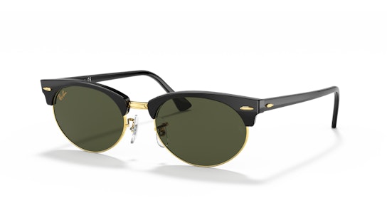 Ray-Ban Clubmaster Oval RB3946 130331 Groen / Zwart