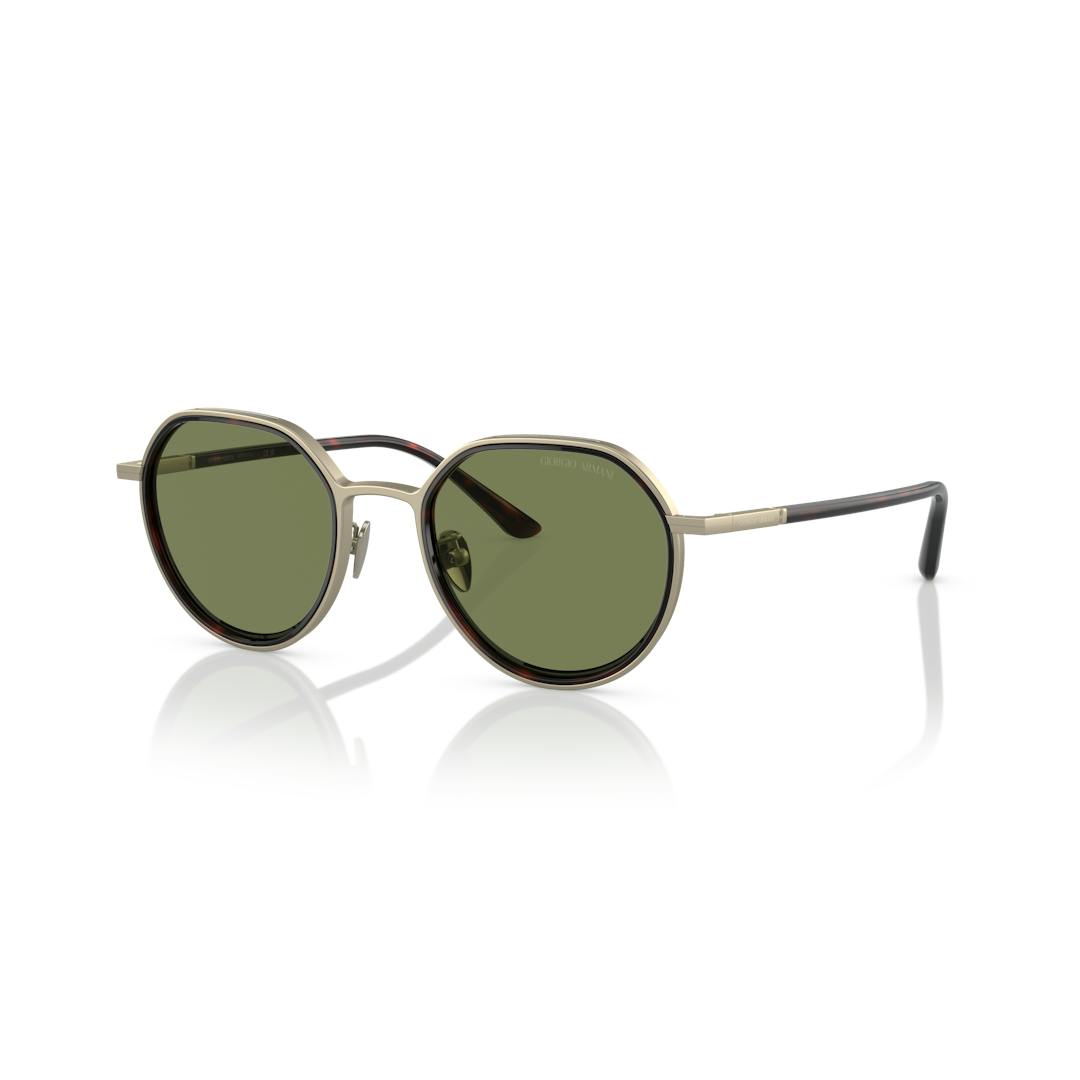 Giorgio Armani AR6144 Lunettes de Soleil Homme - Panthos Doré - Possibilité de verres correcteurs -