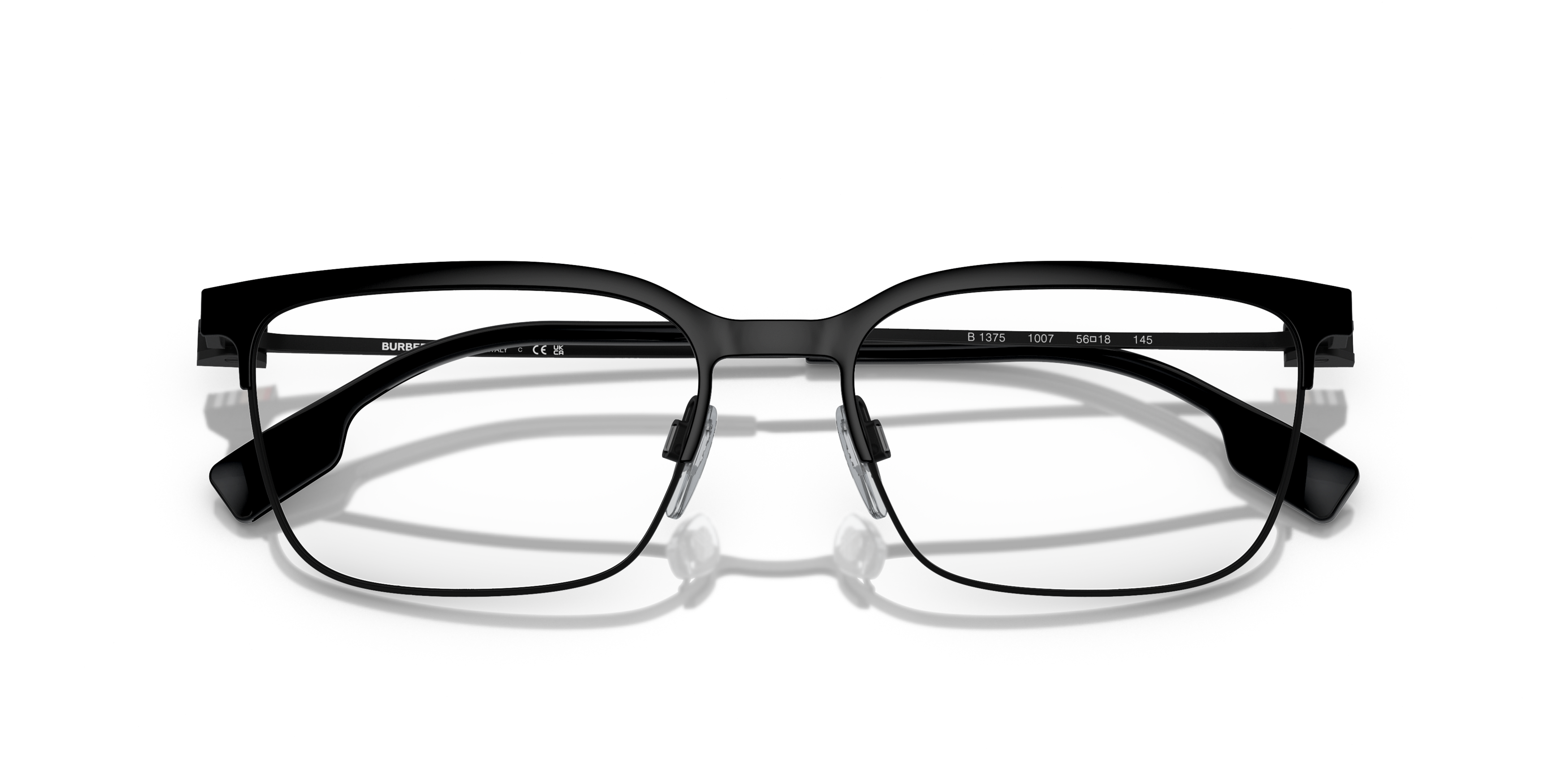 Folded Burberry BE 1375 Glasses Transparent / Black