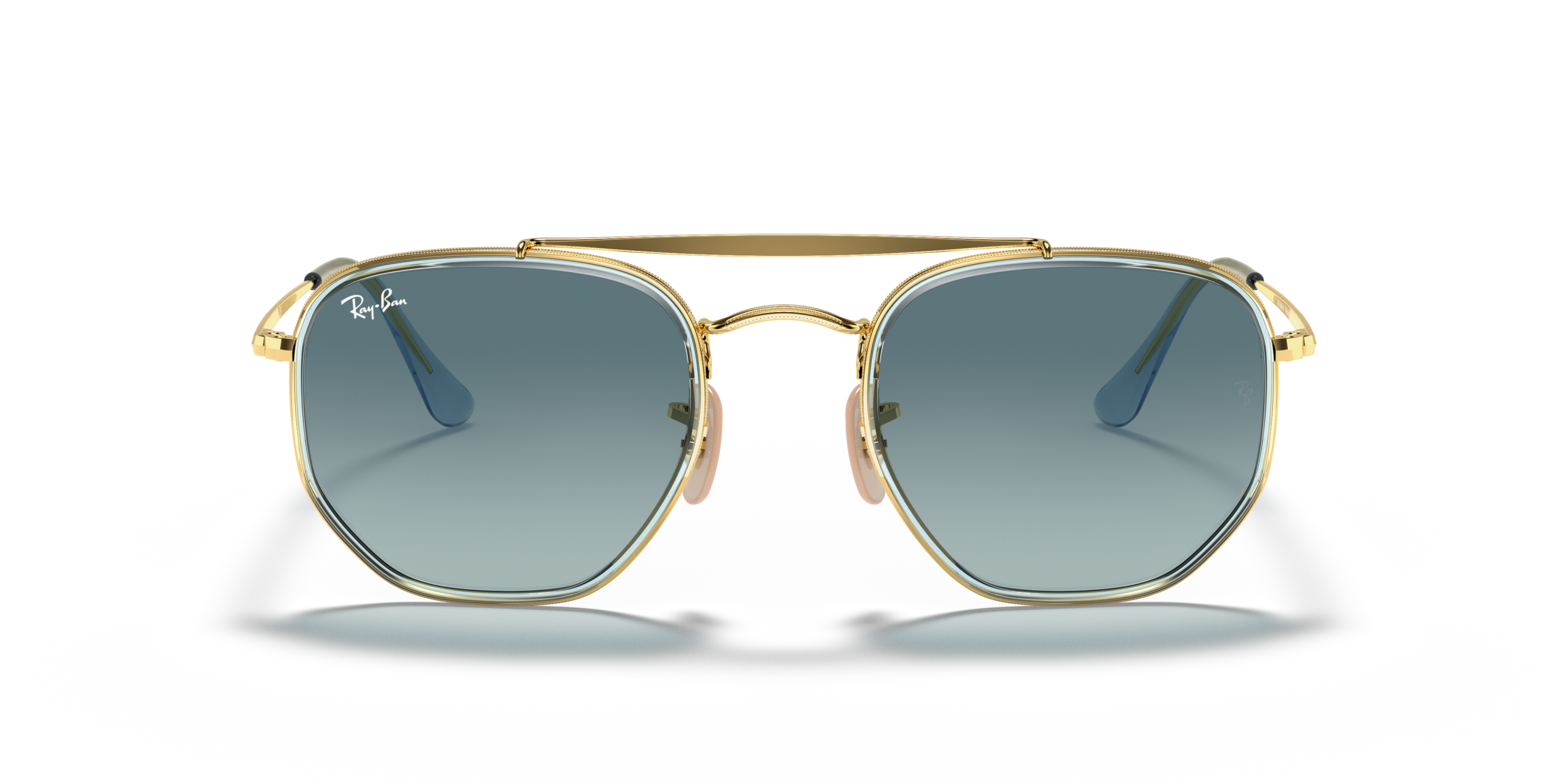 Front Ray-Ban RB 3648M Sunglasses Blue / Gold