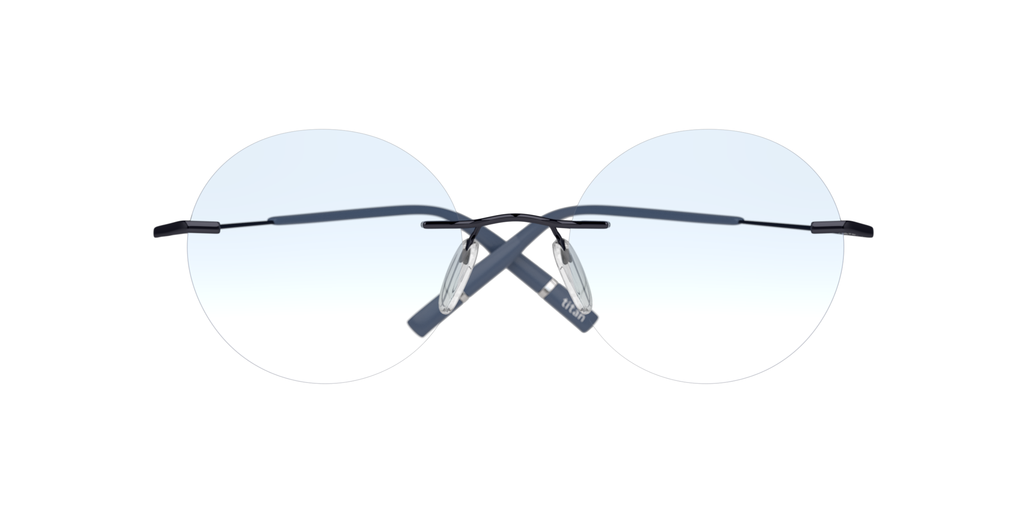 Front Silhouette 5541 (4545) Glasses Transparent / Blue