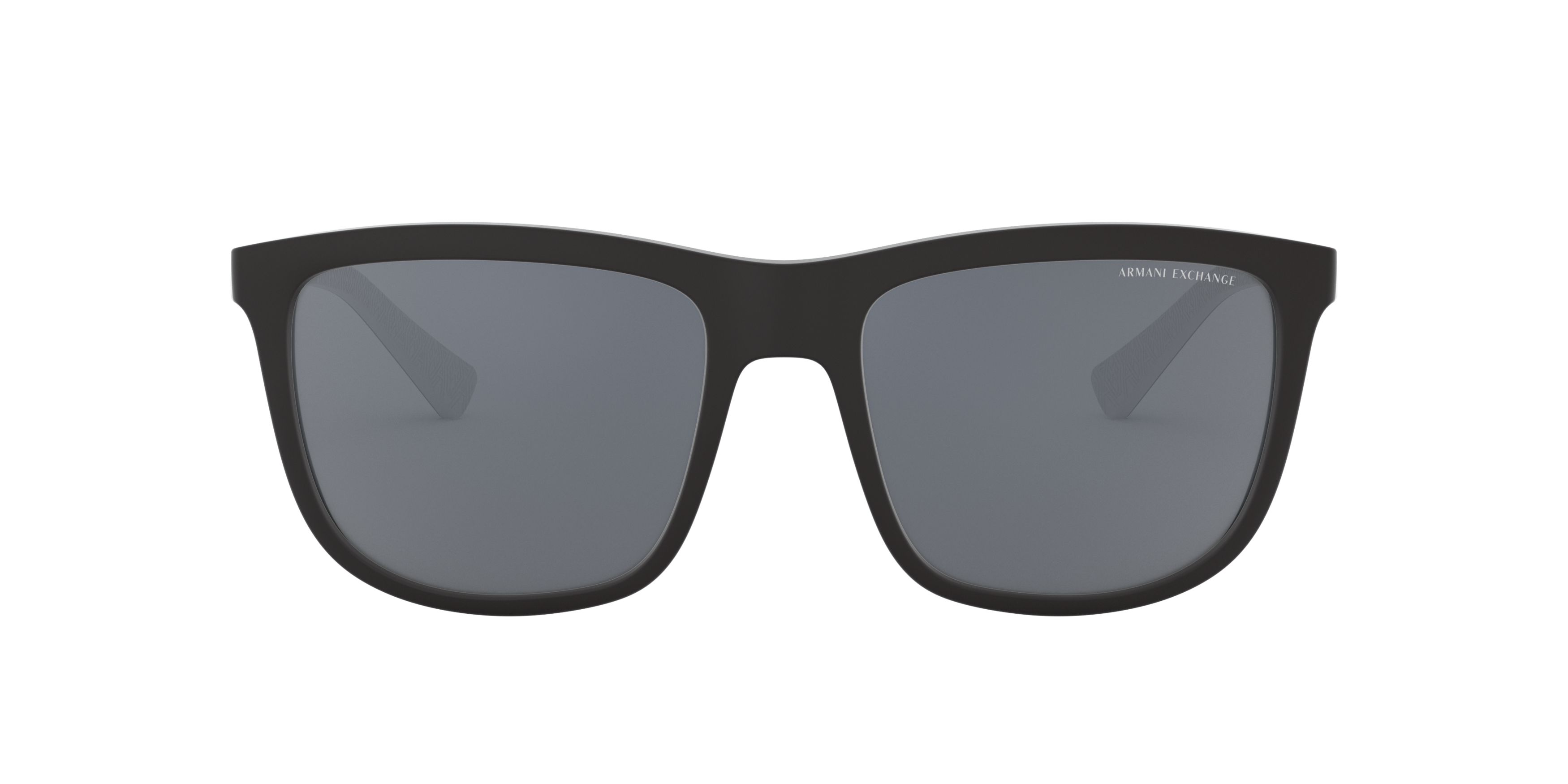 Front Armani Exchange AX 4093S Sunglasses Silver / Black