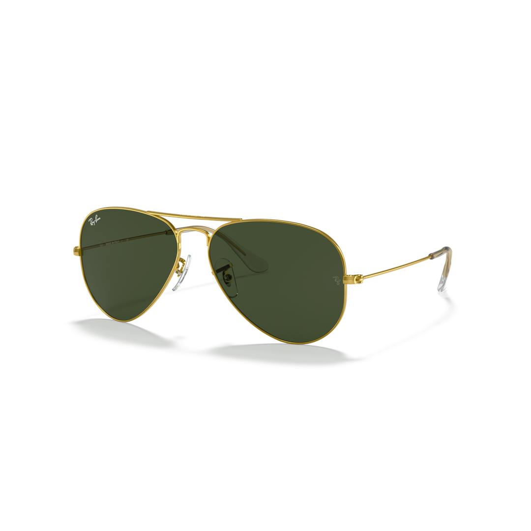 Ray-Ban Aviator RB3025 Lunettes de Soleil Homme - Pilote Doré - Possibilité de verres correcteurs -