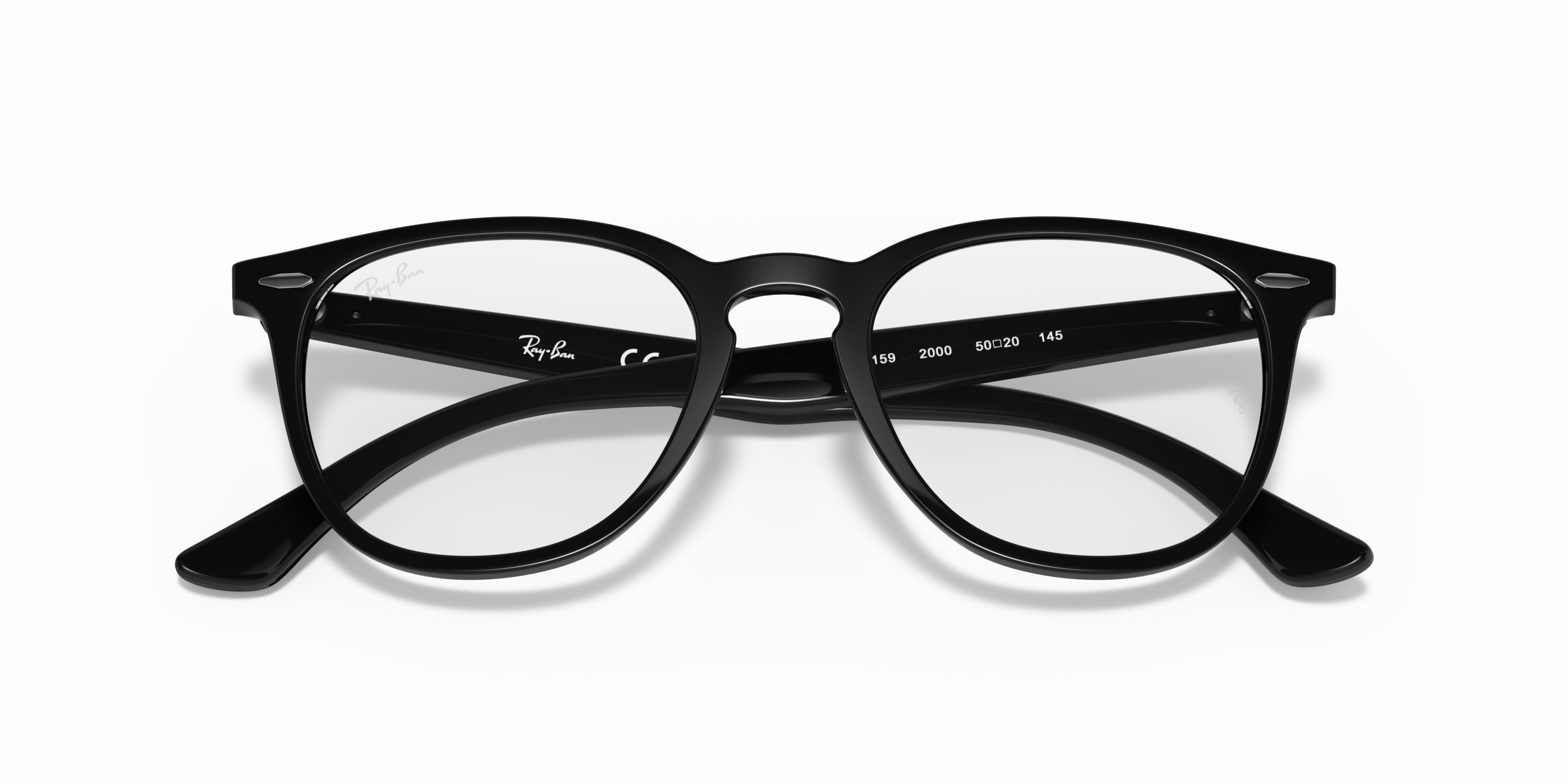 Folded Ray-Ban RX 7159 (2000) Glasses Transparent / Black