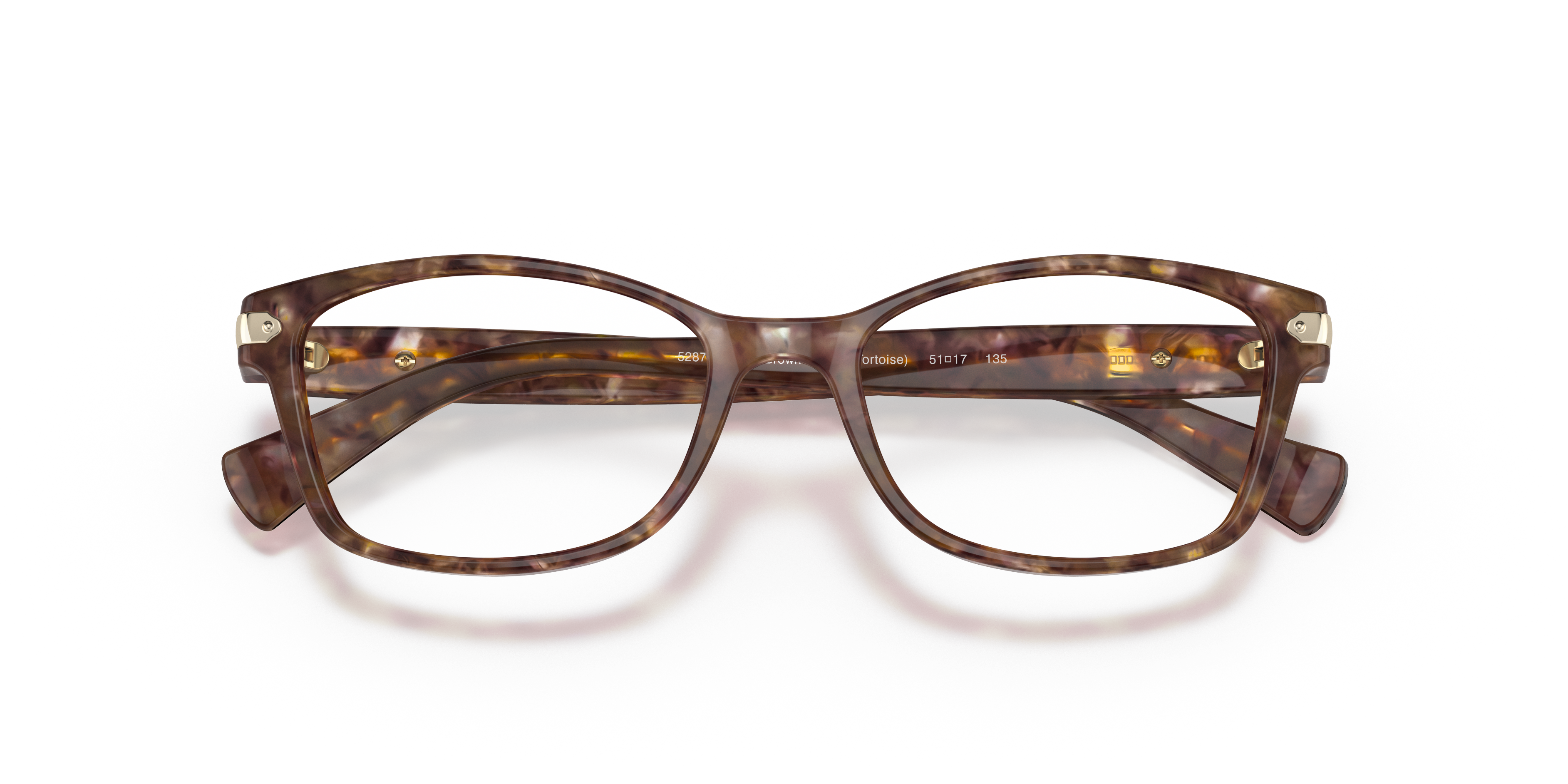 Folded Coach HC 6065 (5287) Glasses Transparent / Brown