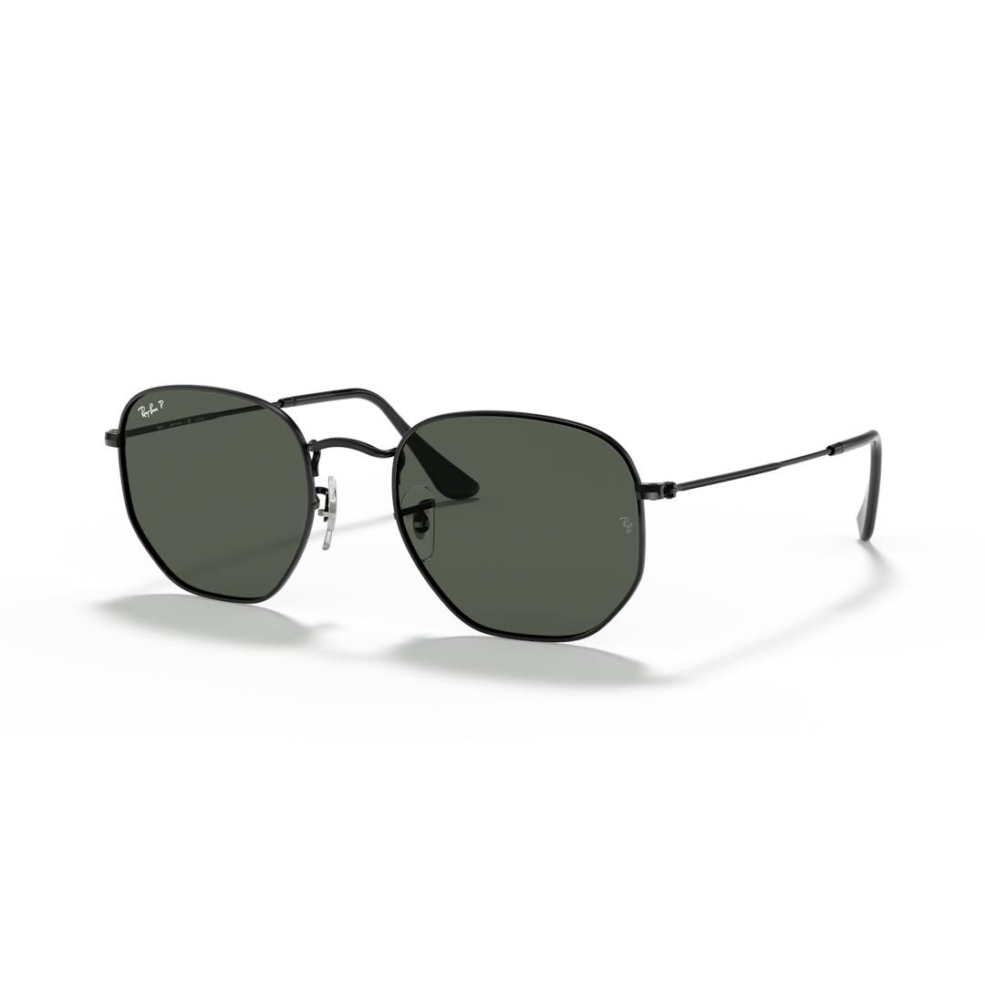 Ray-Ban Hexagonal RB3548N Lunettes de Soleil Homme - Hexagonale Noir - Verres Polarisés - Possibilit
