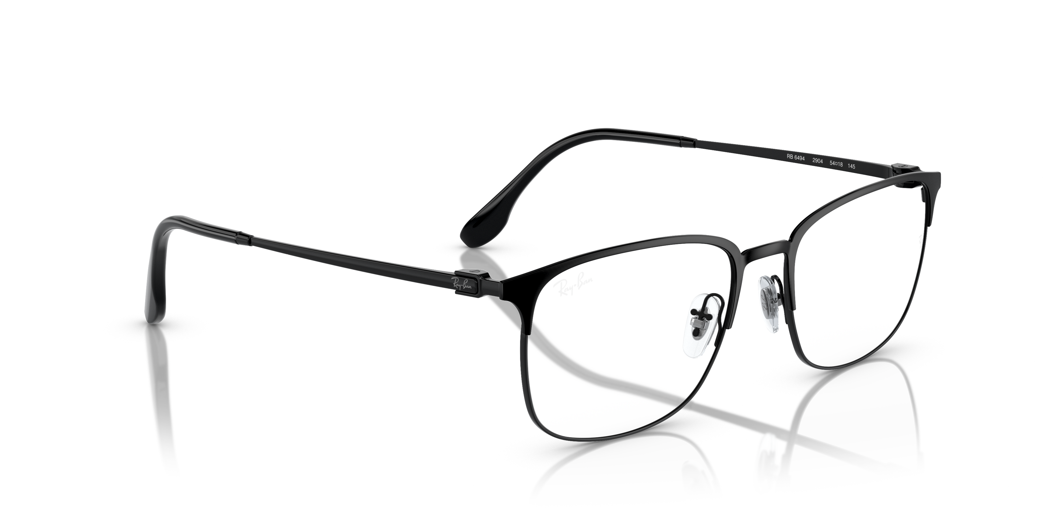 Angle_Right01 Ray-Ban RX 6494 Glasses Transparent / Black