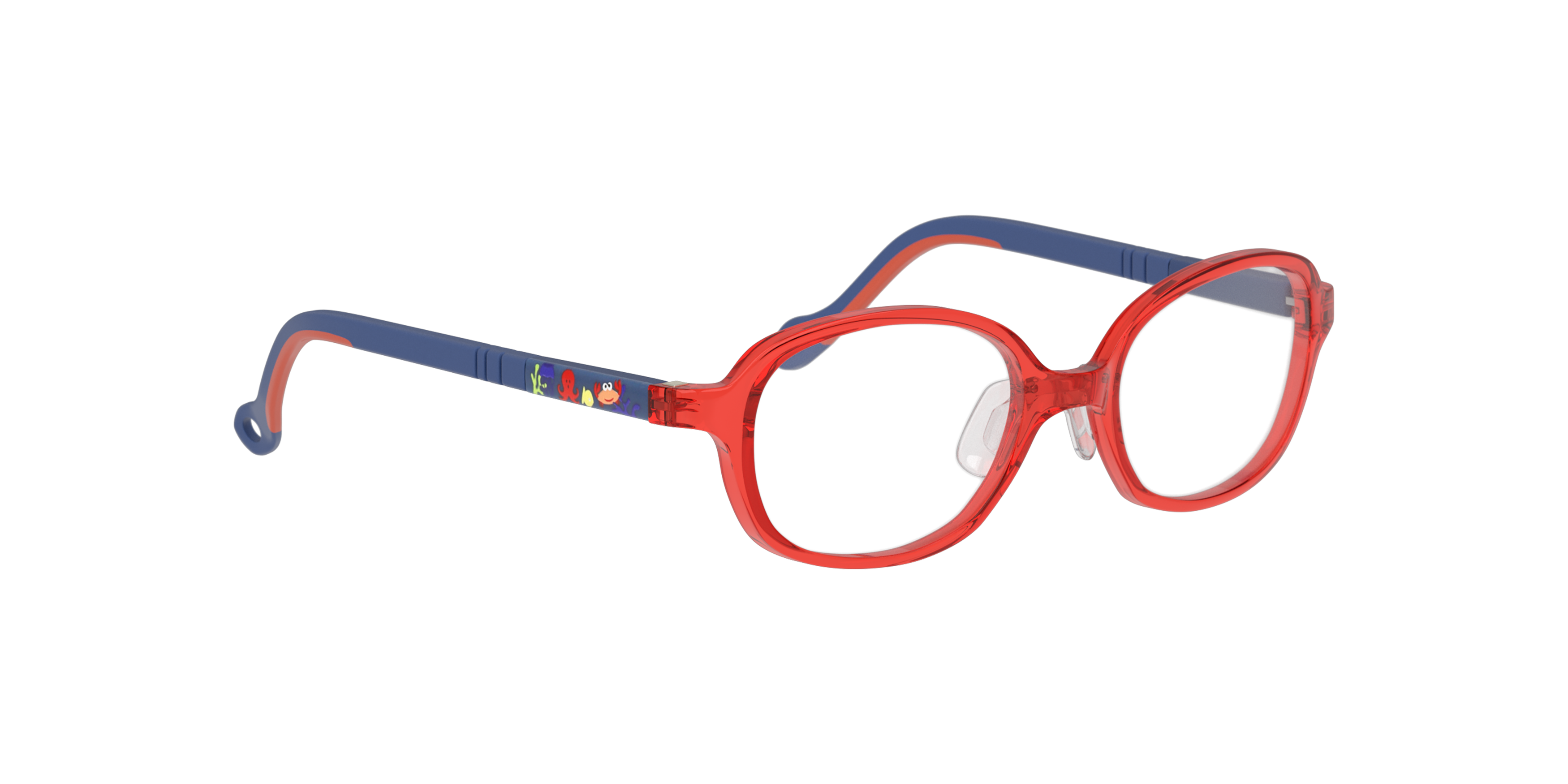 Angle_Right01 Vision Express POO04 (C14) Glasses Transparent / Red