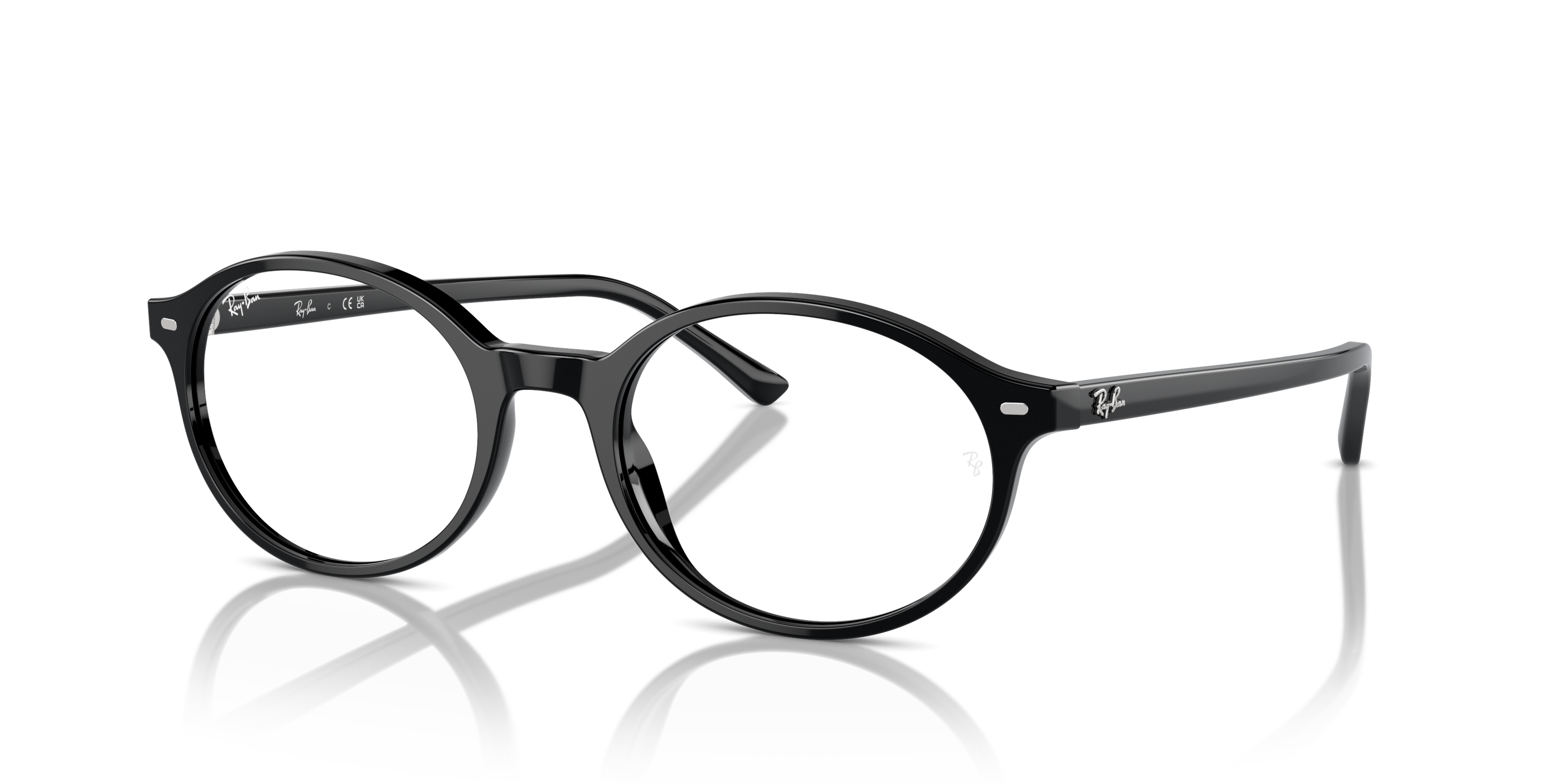 Angle_Left01 Ray-Ban RX 5429 Glasses Transparent / Black
