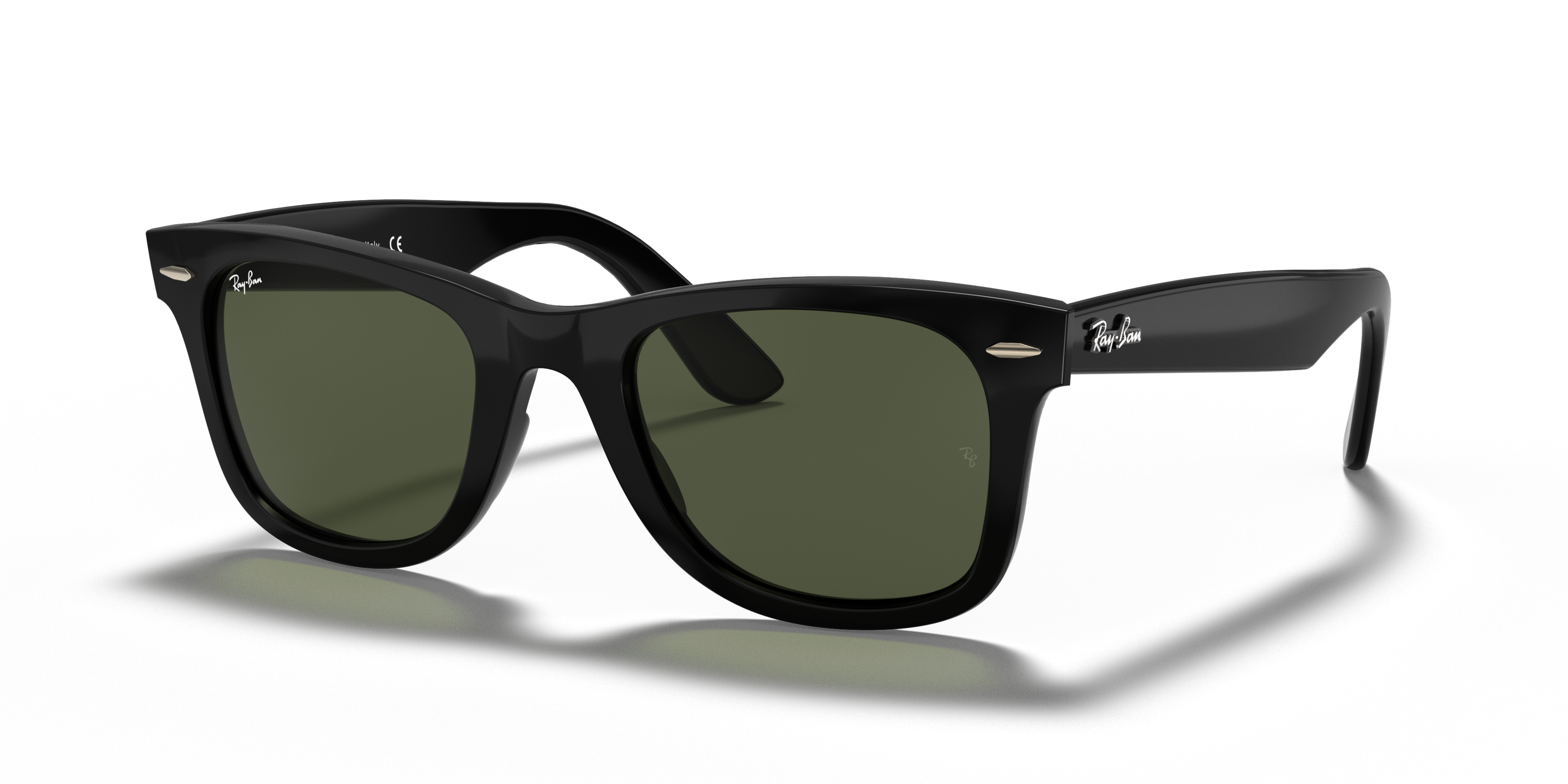 Angle_Left01 Ray-Ban Wayfarer Ease RB 4340 (601) Sunglasses Green / Black