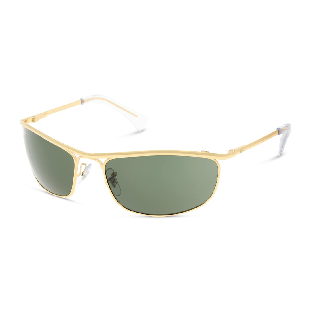 Ray-Ban RB3119 Lunettes de Soleil Homme - Rectangle Doré - Possibilité de verres correcteurs - Adapt