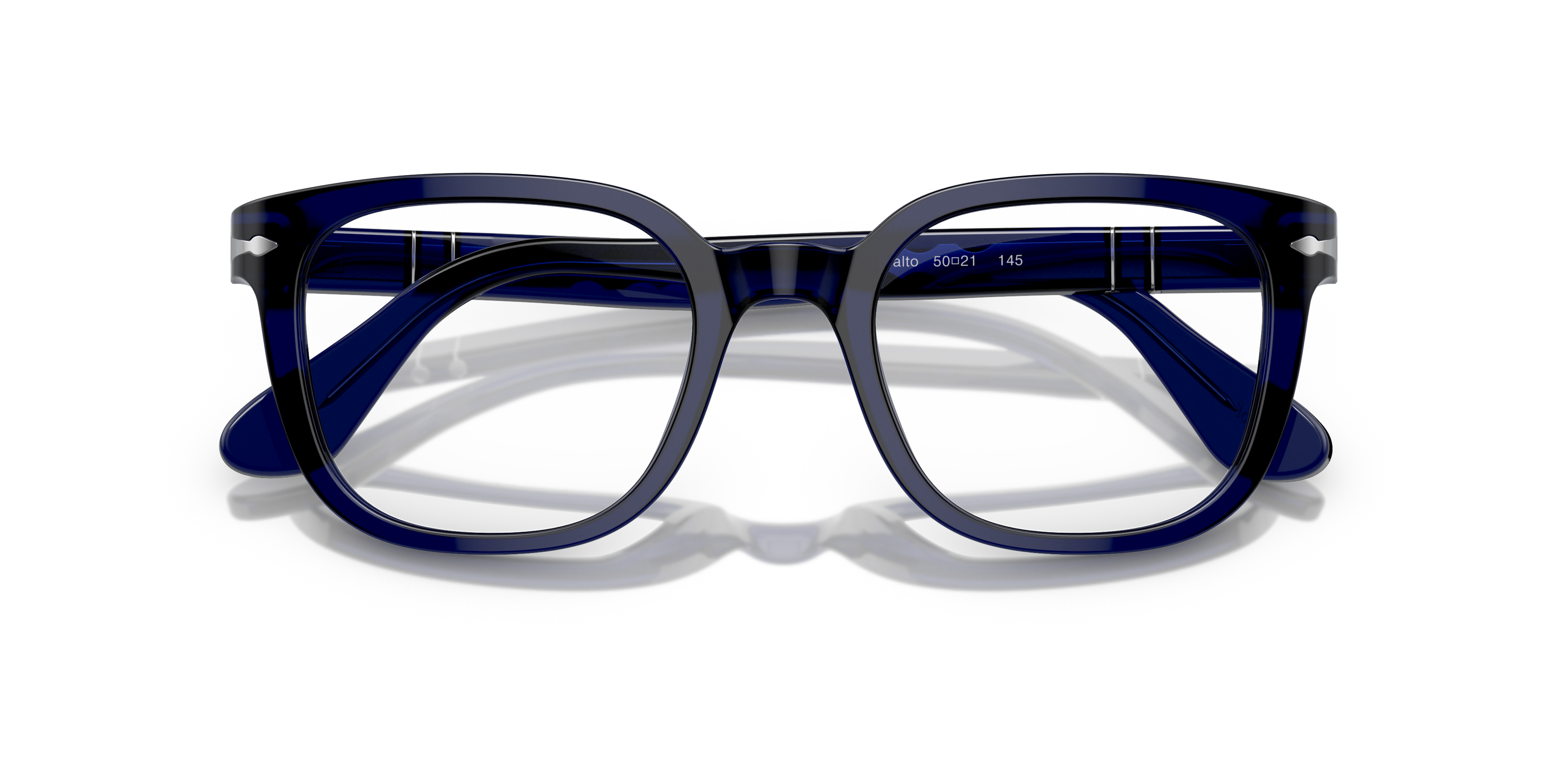 Folded Persol PO 3263V (181) Glasses Transparent / Blue