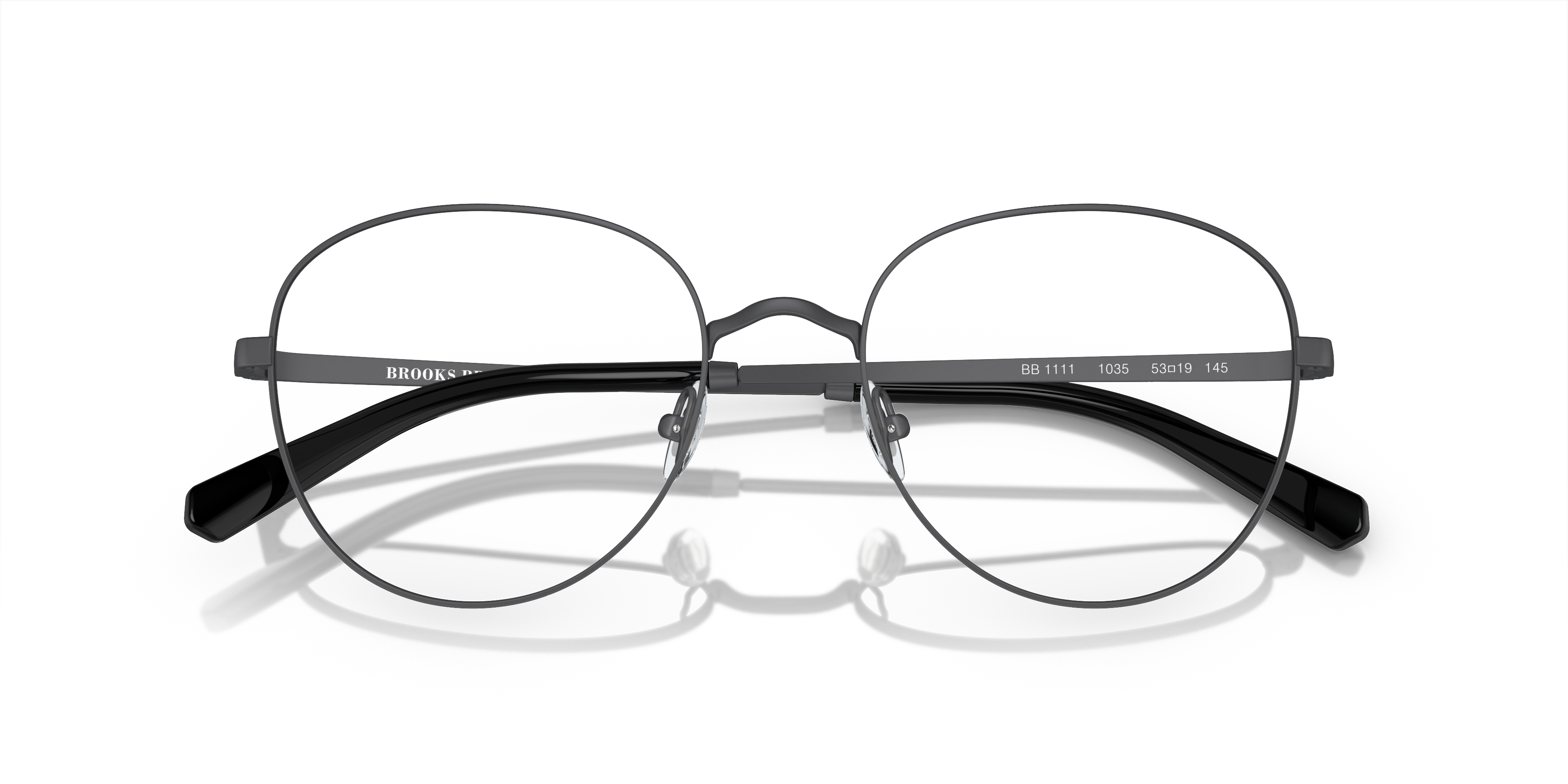 Folded Brooks Brothers BB 1111 Glasses Transparent / Grey