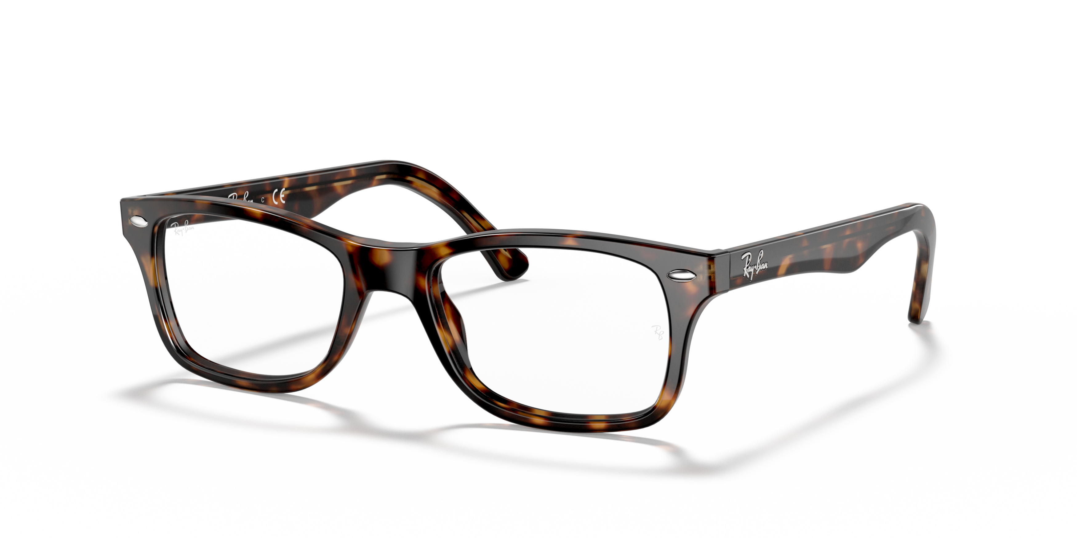 Angle_Left01 Ray-Ban RX 5228 Glasses Transparent / Tortoise Shell