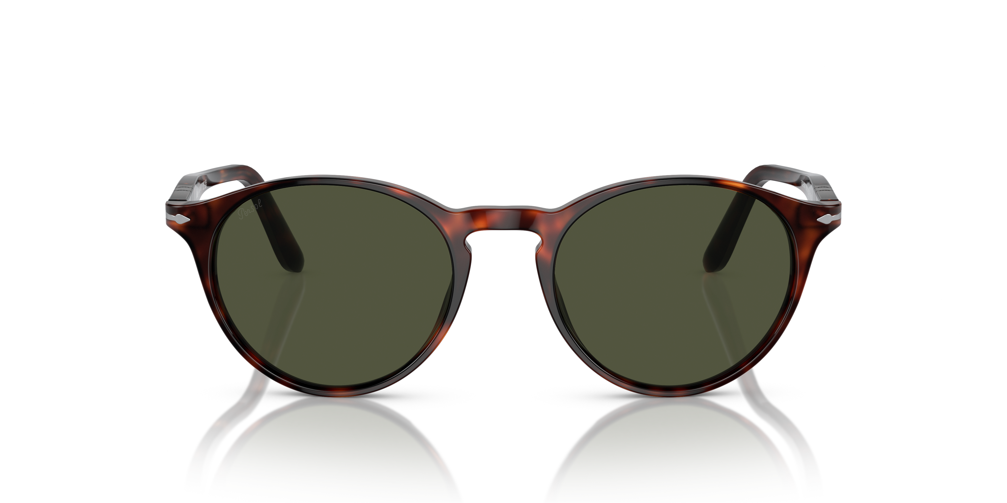 Front Persol PO 3092S (901531) Sunglasses Green / Tortoise Shell