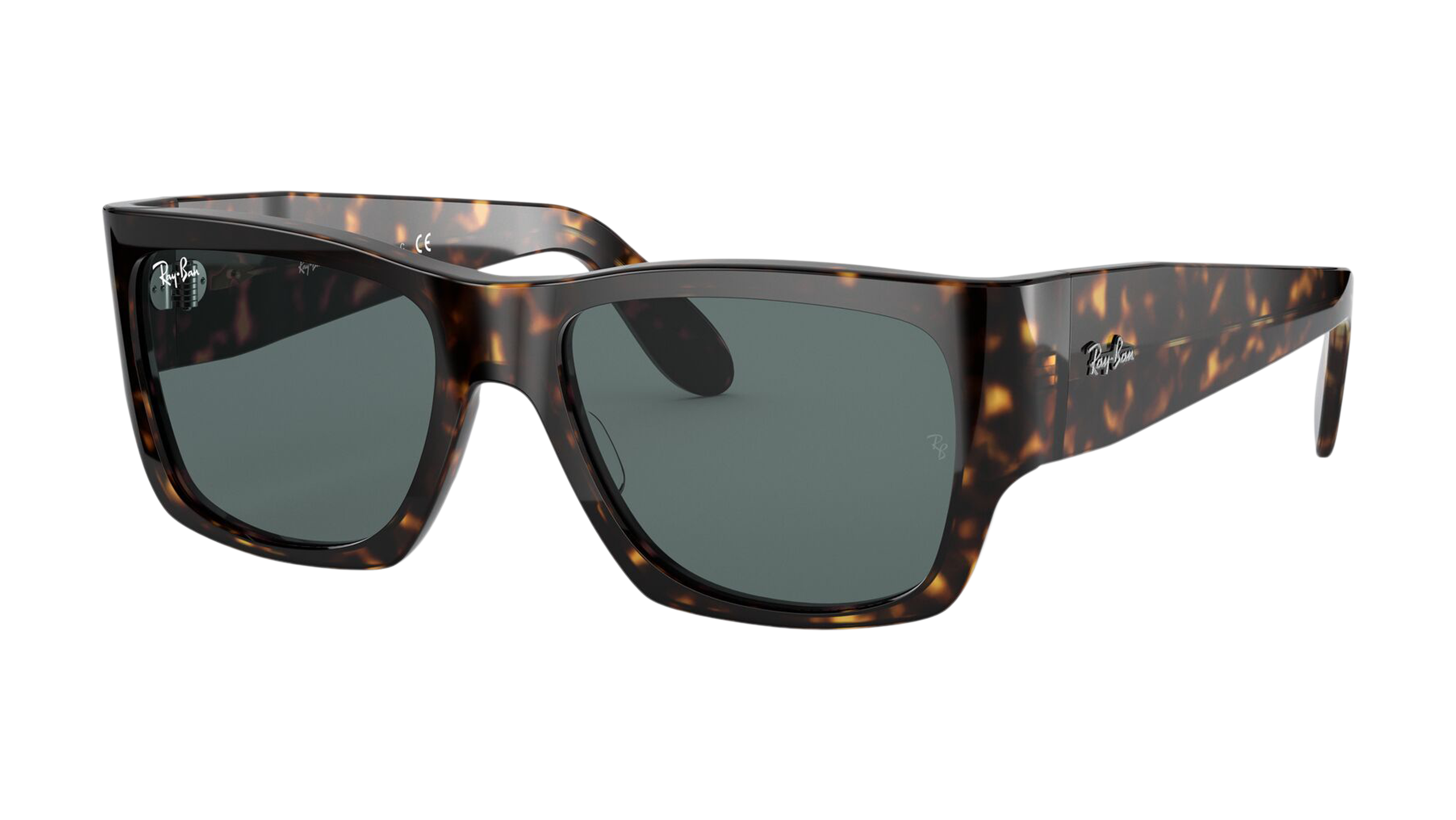 Angle_Left01 Ray-Ban Nomad RB2187 13143F Blauw / Grijs