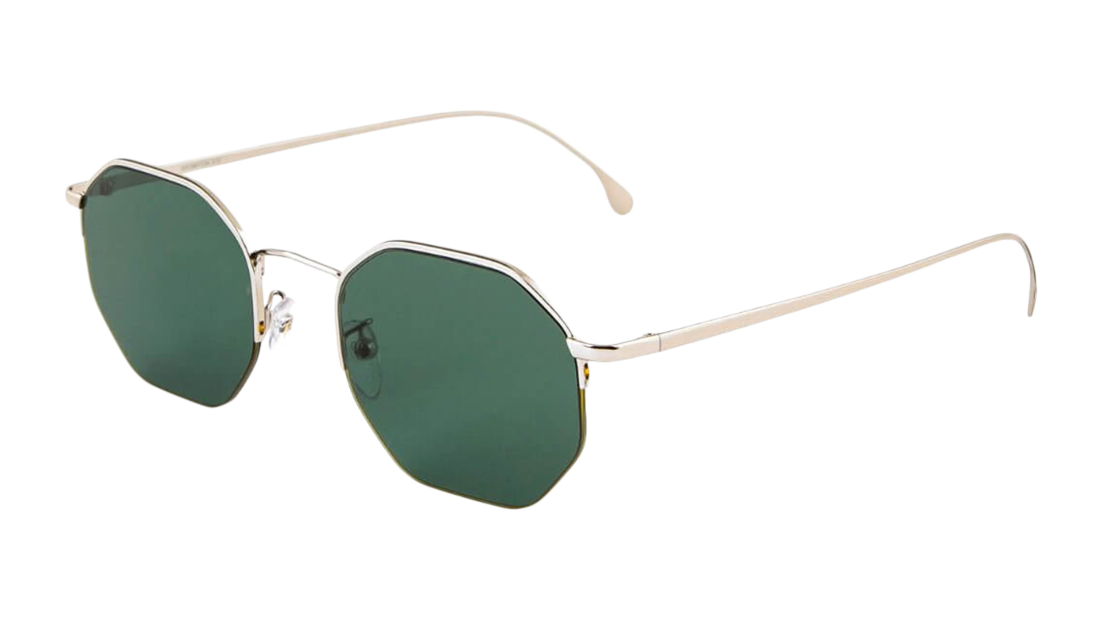 Angle_Left01 Paul Smith Brompton PS SP018 (001) Sunglasses Green / Silver